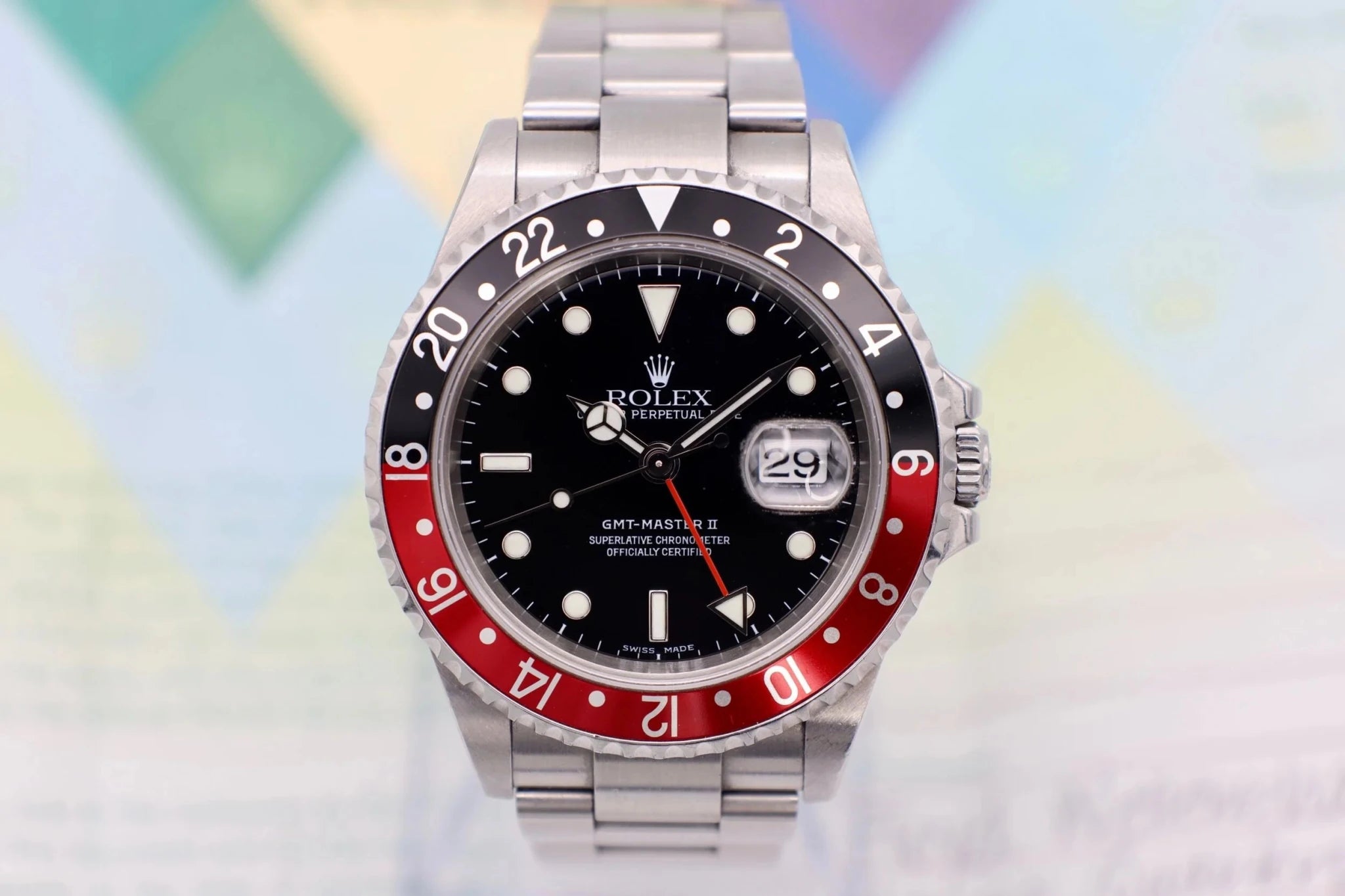 2005 Rolex GMT Master II Ref. 16710 Coke | Box and Papers - Sierra Time Co