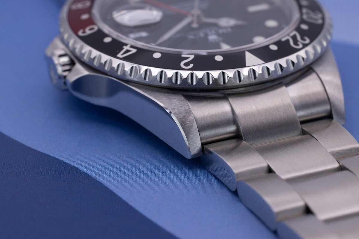 2005 Rolex GMT Master II Ref. 16710 Coke | No-Holes Case - Sierra Time Co