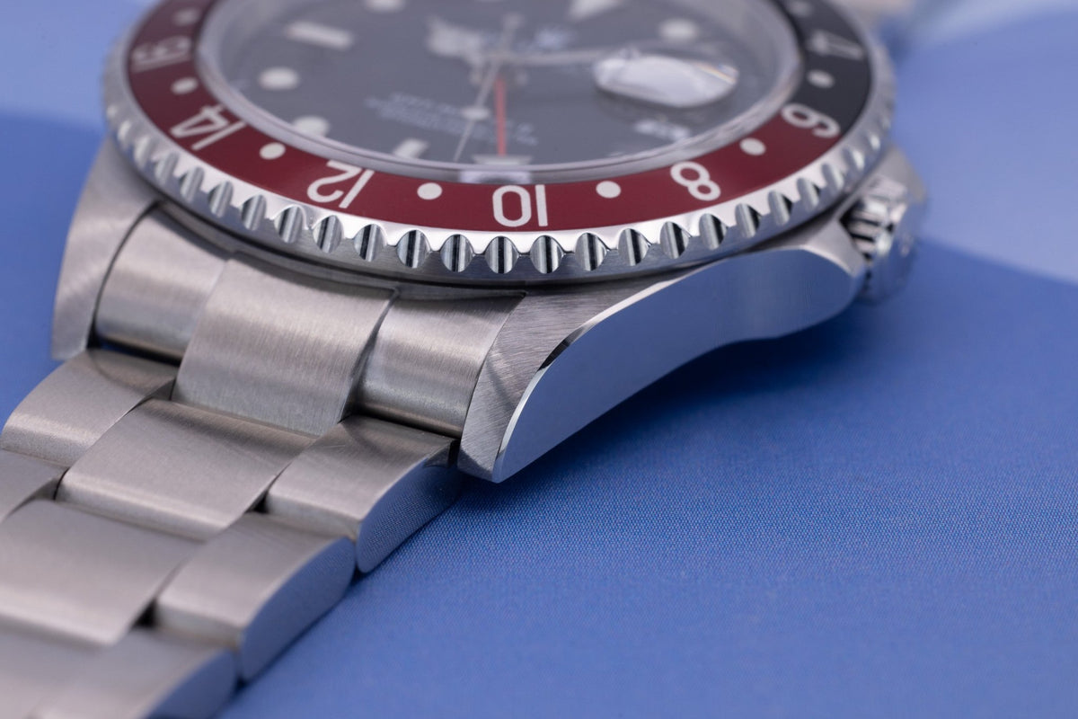 2005 Rolex GMT Master II Ref. 16710 Coke | No-Holes Case - Sierra Time Co