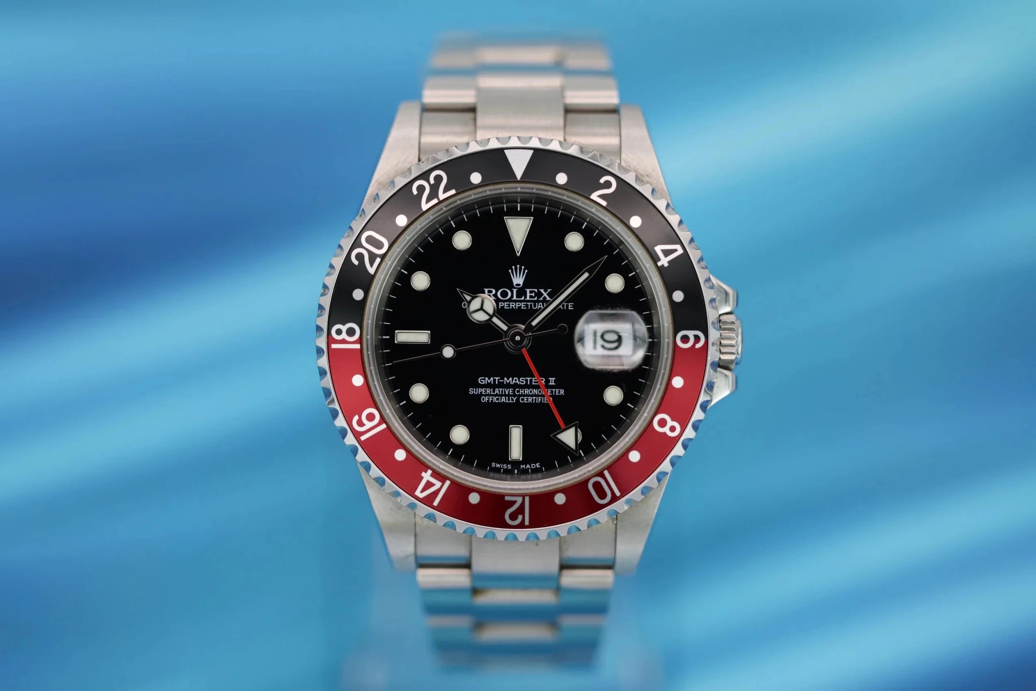 2005 Rolex GMT Master II Ref. 16710 Coke | No-Holes Case | Box and Papers - Sierra Time Co