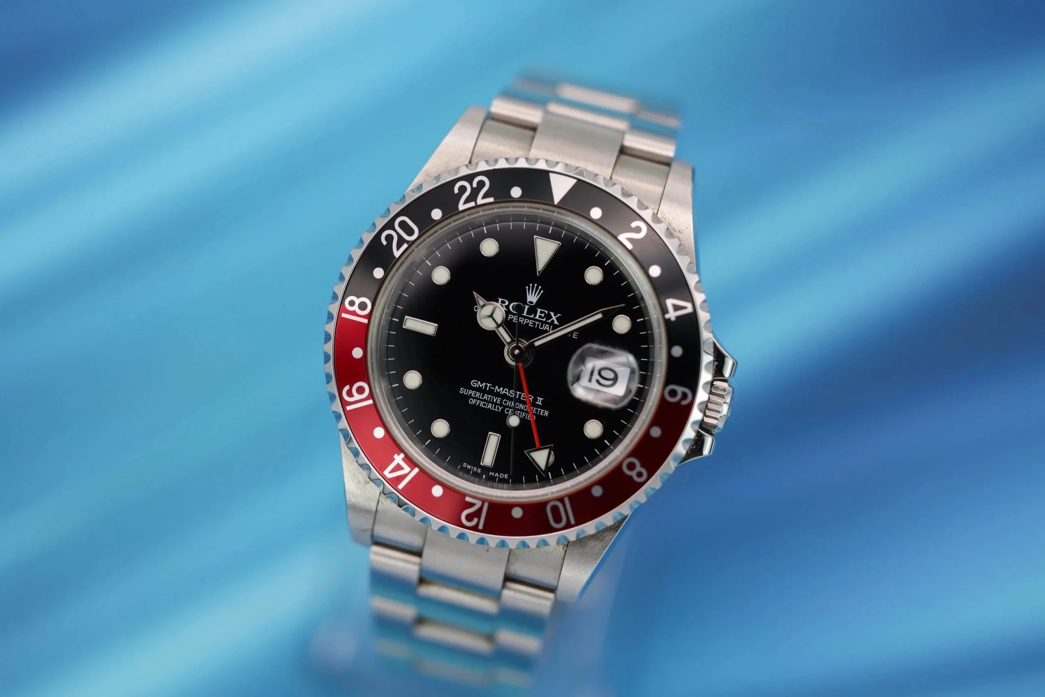 2005 Rolex GMT Master II Ref. 16710 Coke | No-Holes Case | Box and Papers - Sierra Time Co