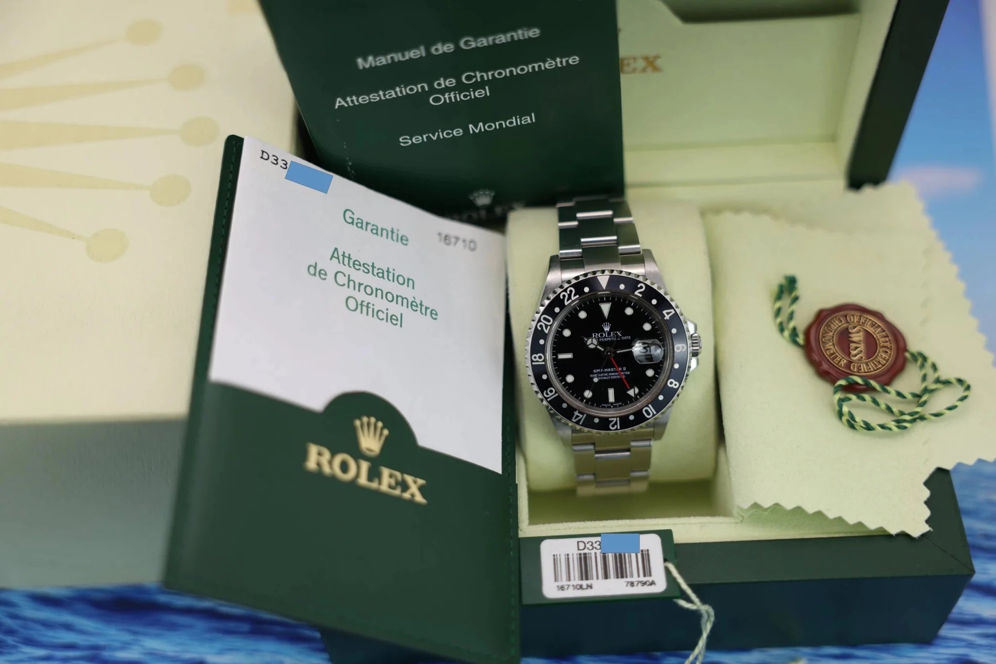 2005 Rolex GMT Master II Ref. 16710 | No-Holes Case | Box and Papers - Sierra Time Co
