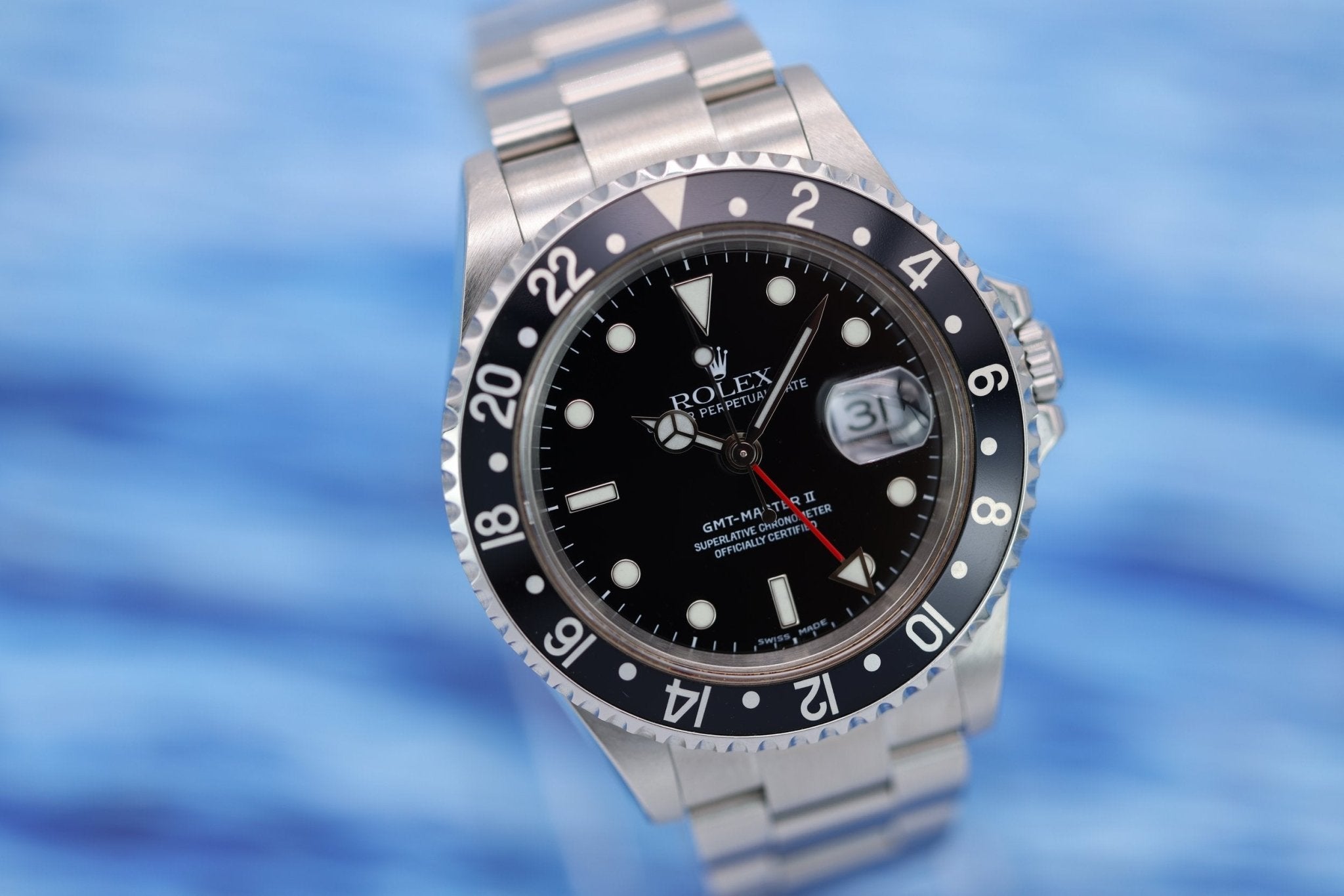 2005 Rolex GMT Master II Ref. 16710 | No-Holes Case | Box and Papers - Sierra Time Co