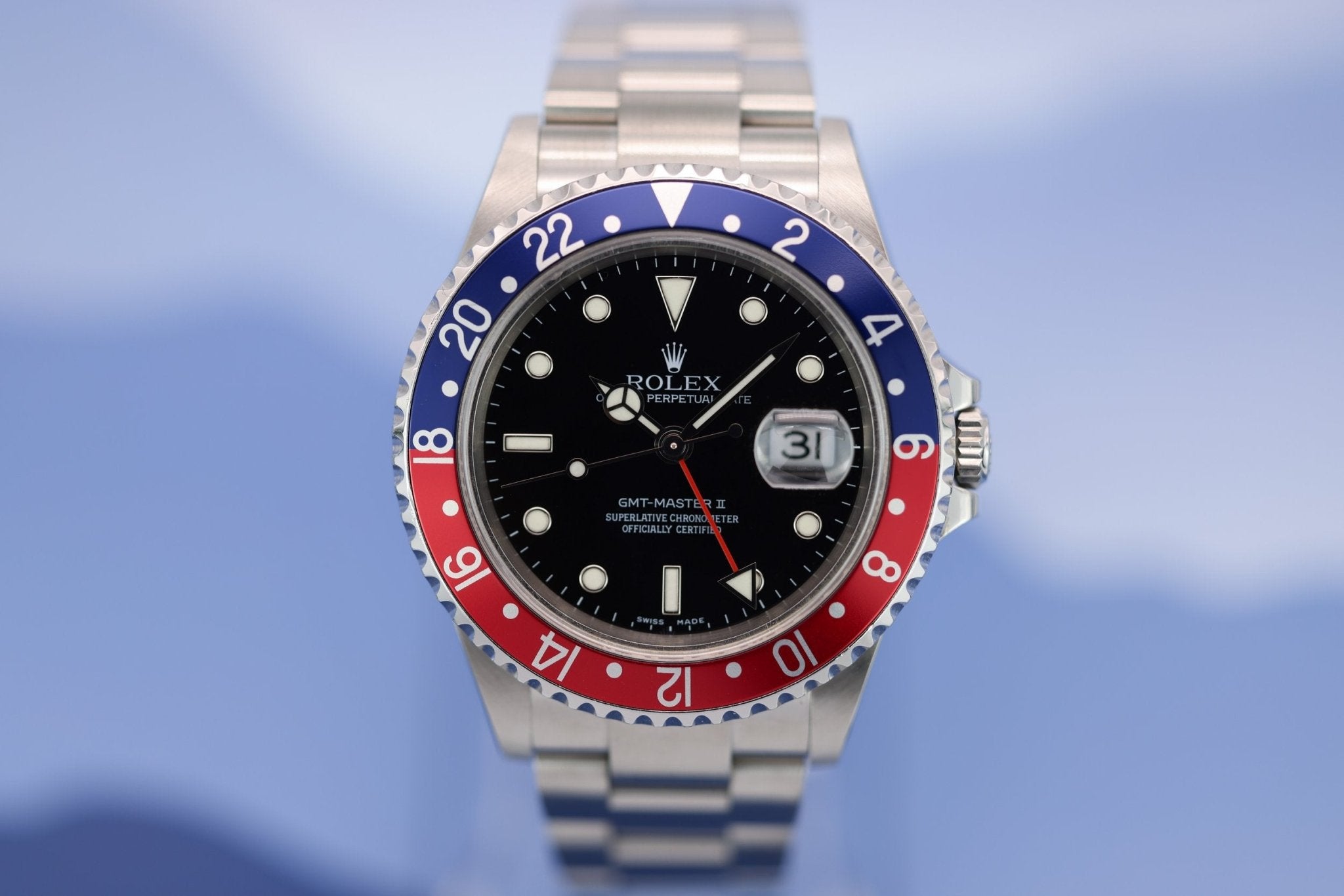 2005 Rolex GMT Master II Ref. 16710 Pepsi | Box and Papers - Sierra Time Co