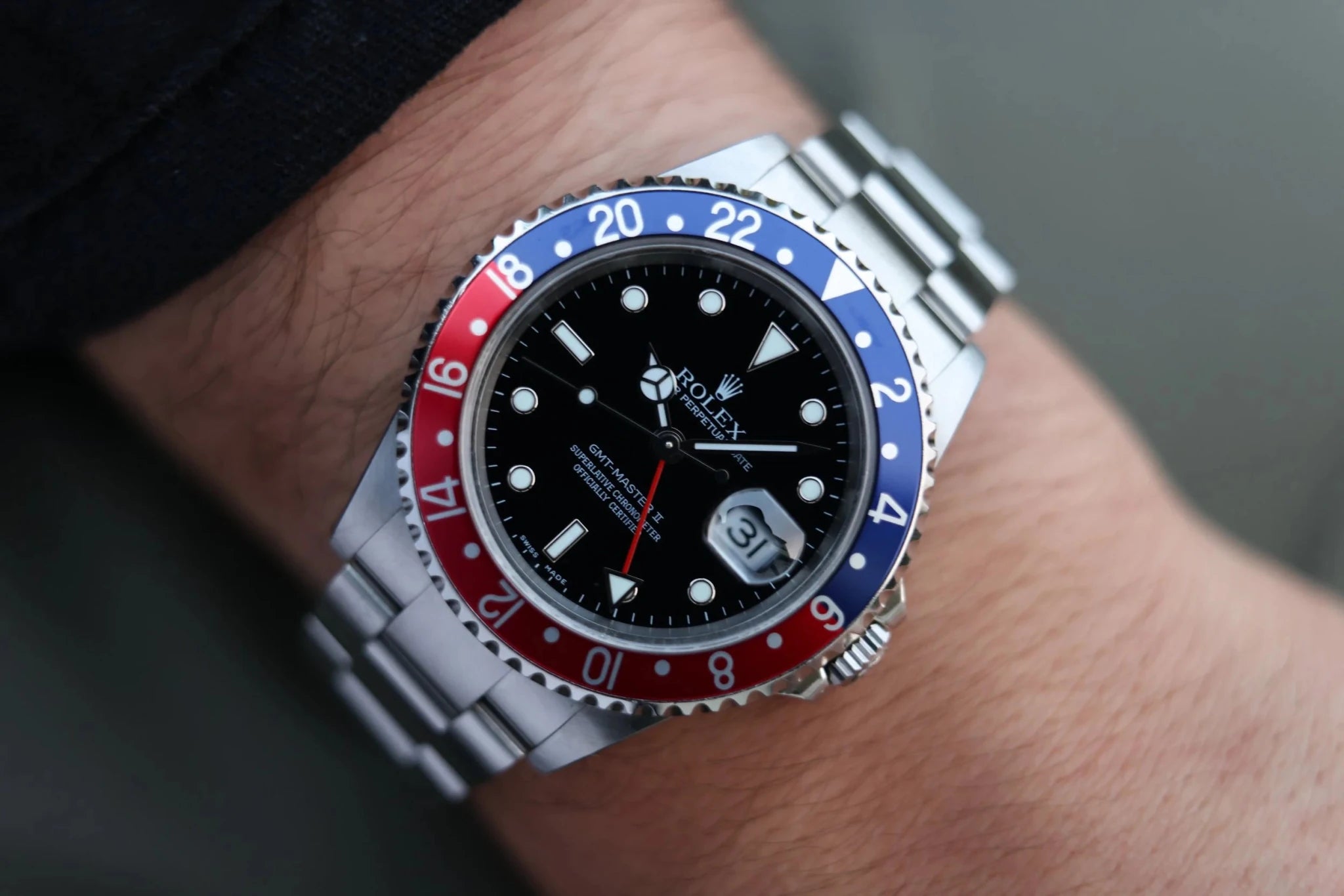 2005 Rolex GMT Master II Ref. 16710 Pepsi | Box and Papers - Sierra Time Co