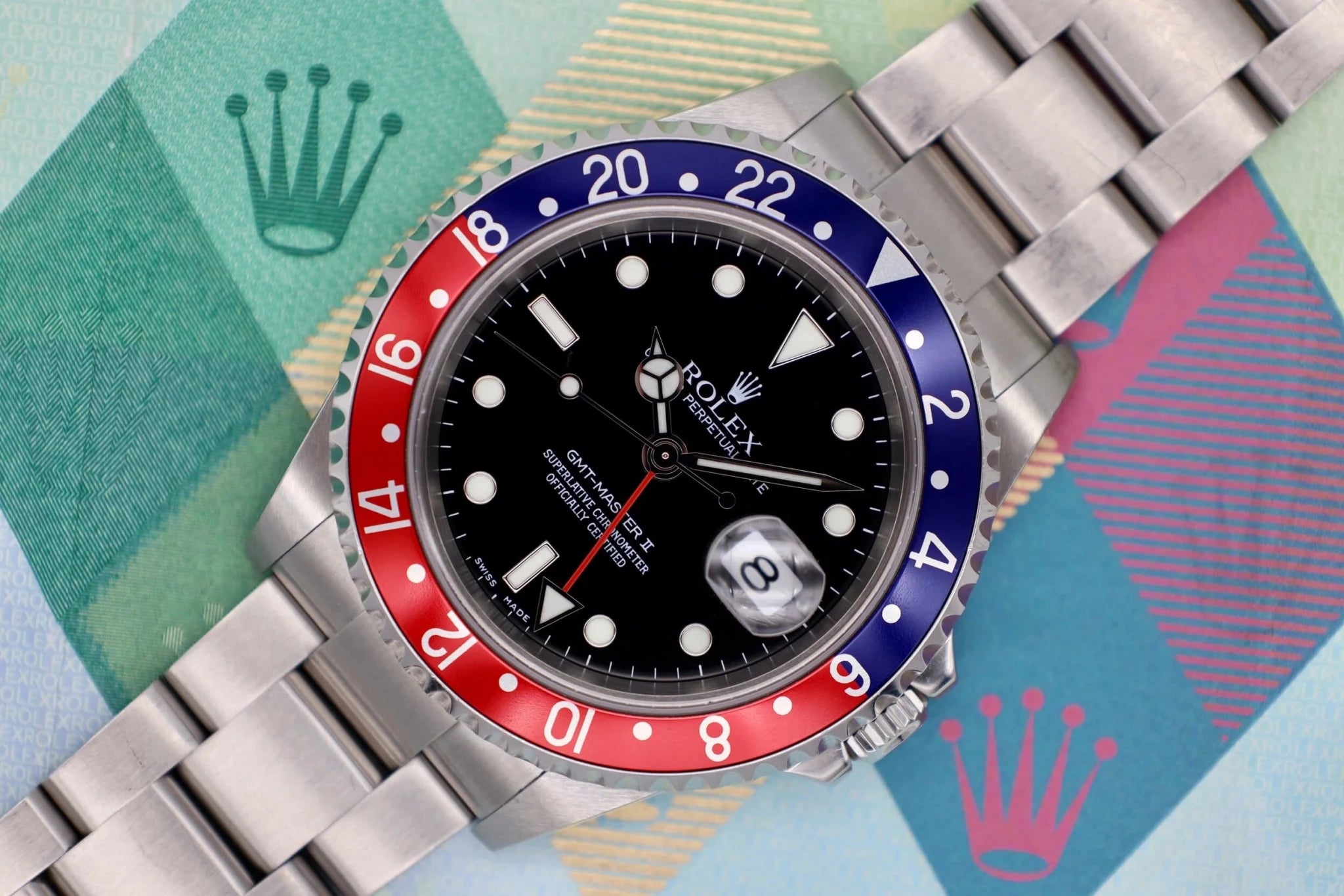 2005 Rolex GMT Master II Ref. 16710 Pepsi | Full Set - Sierra Time Co