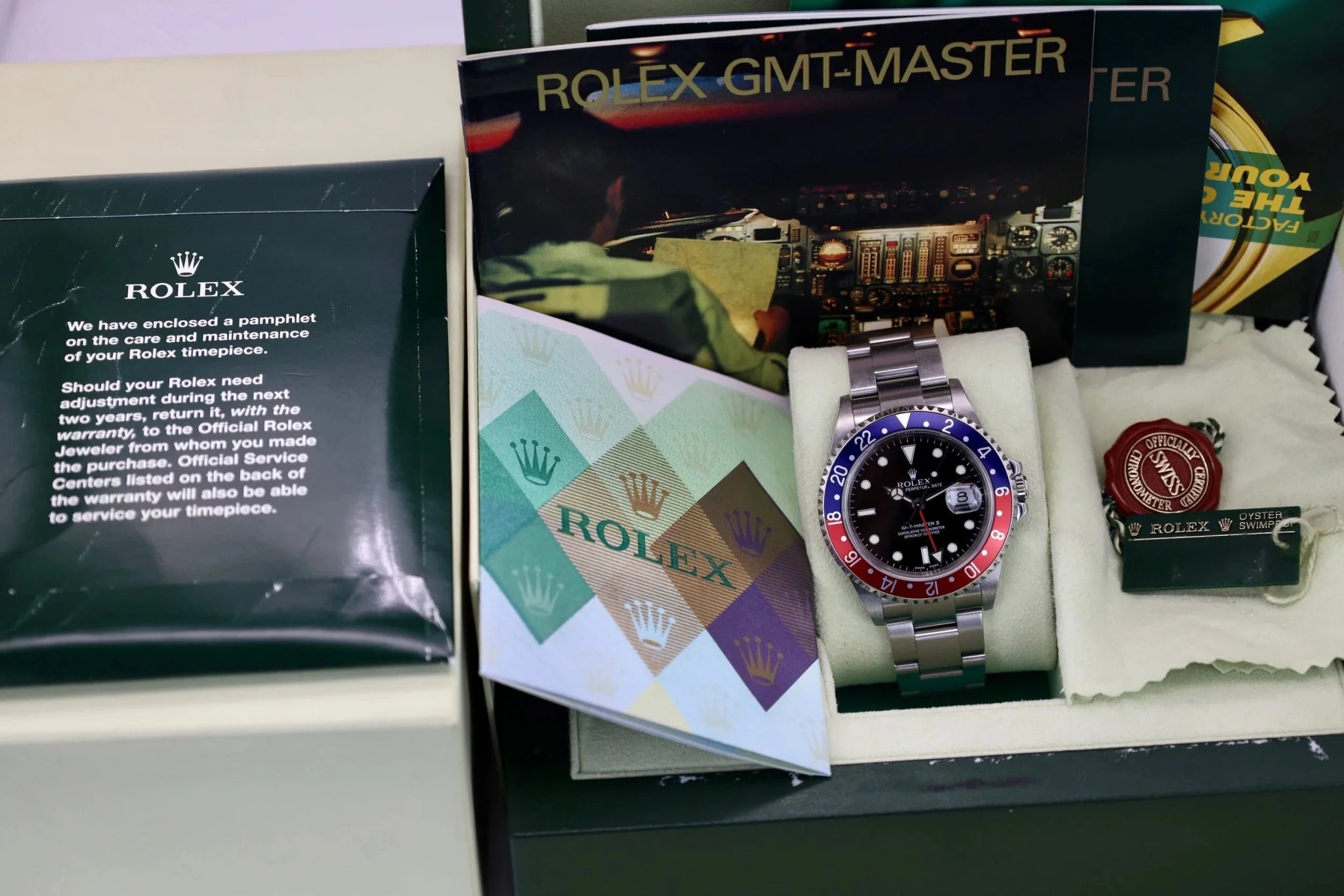 2005 Rolex GMT Master II Ref. 16710 Pepsi | Full Set - Sierra Time Co