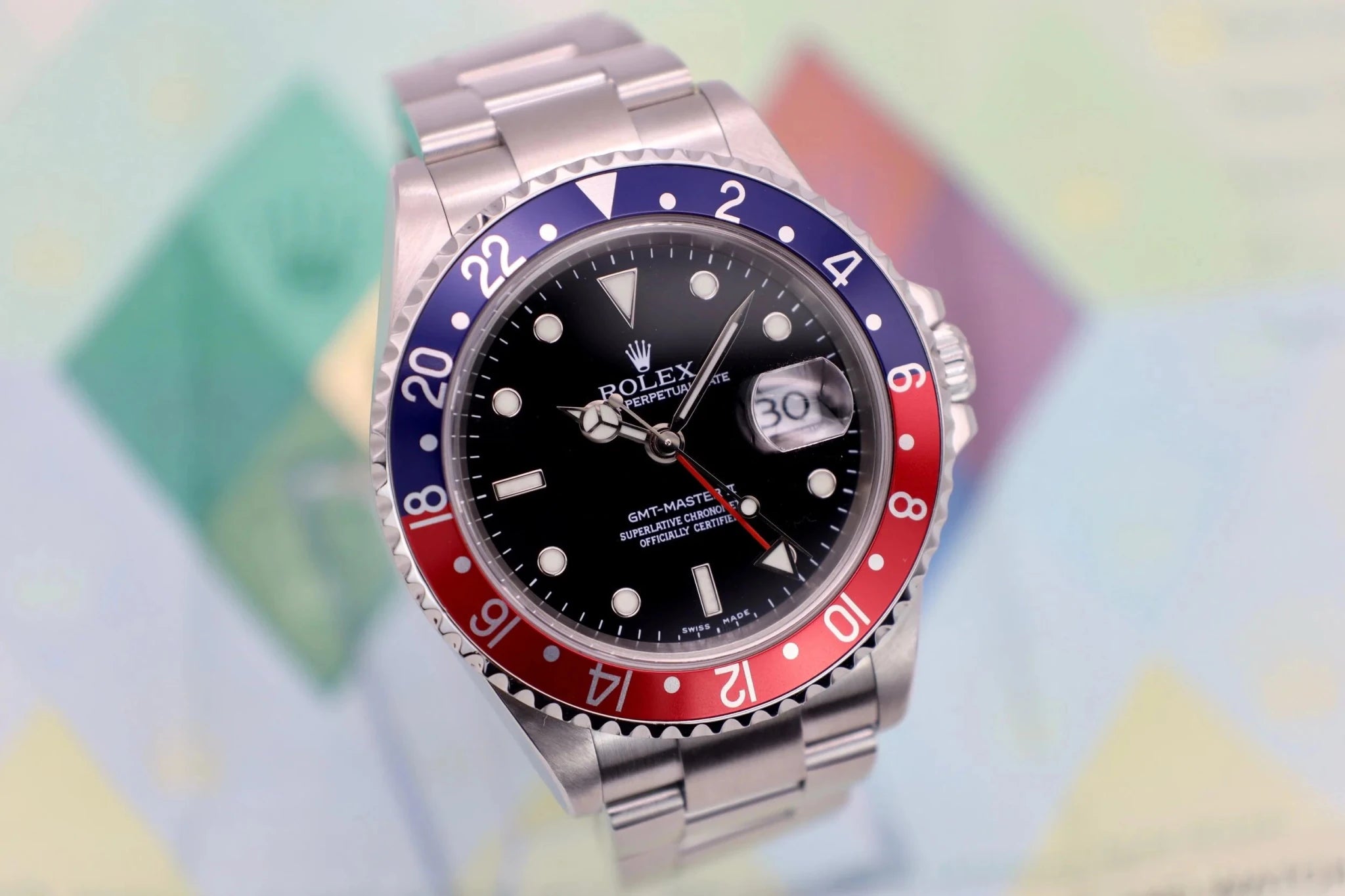 2005 Rolex GMT Master II Ref. 16710 Pepsi | Papers - Sierra Time Co