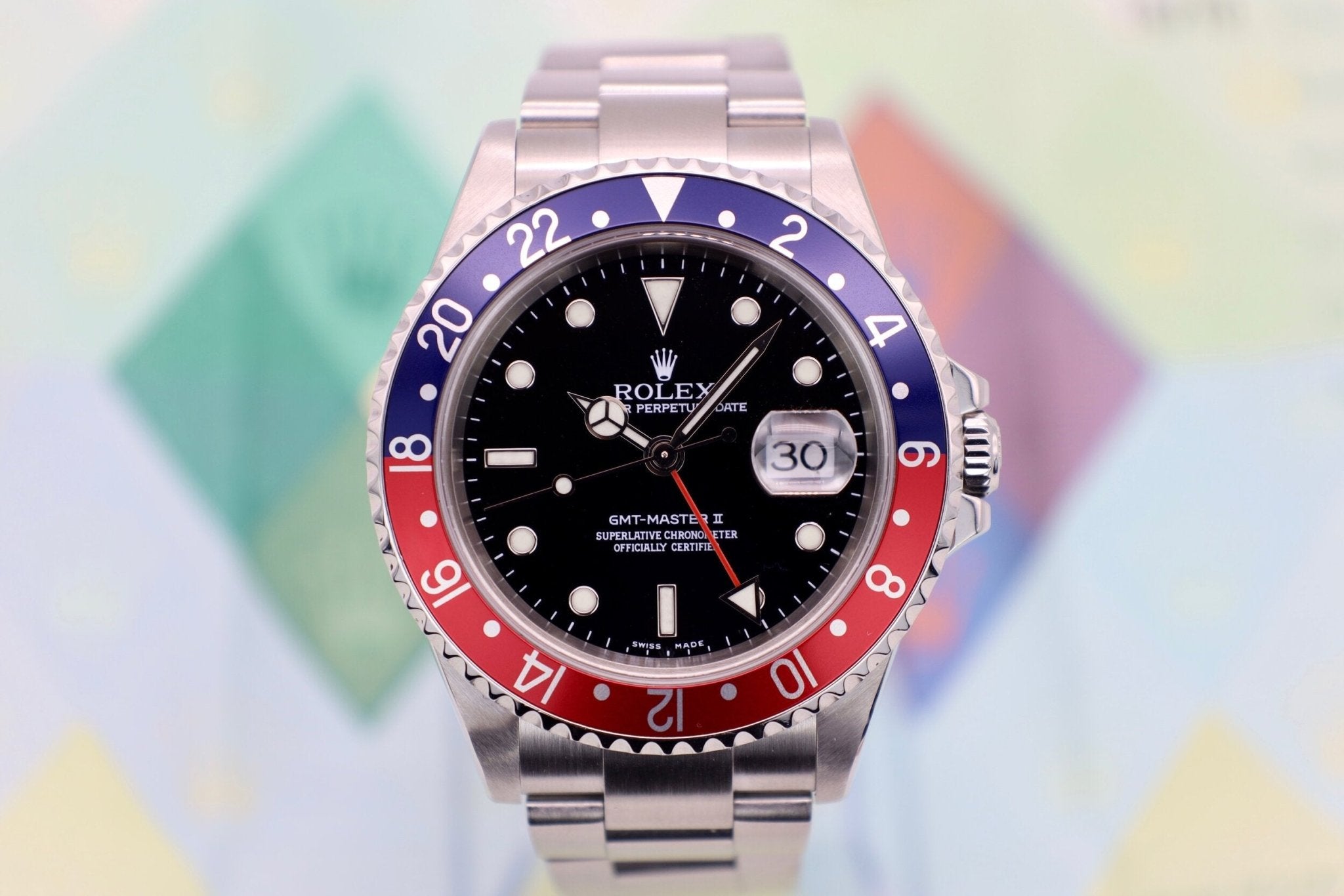2005 Rolex GMT Master II Ref. 16710 Pepsi | Papers - Sierra Time Co