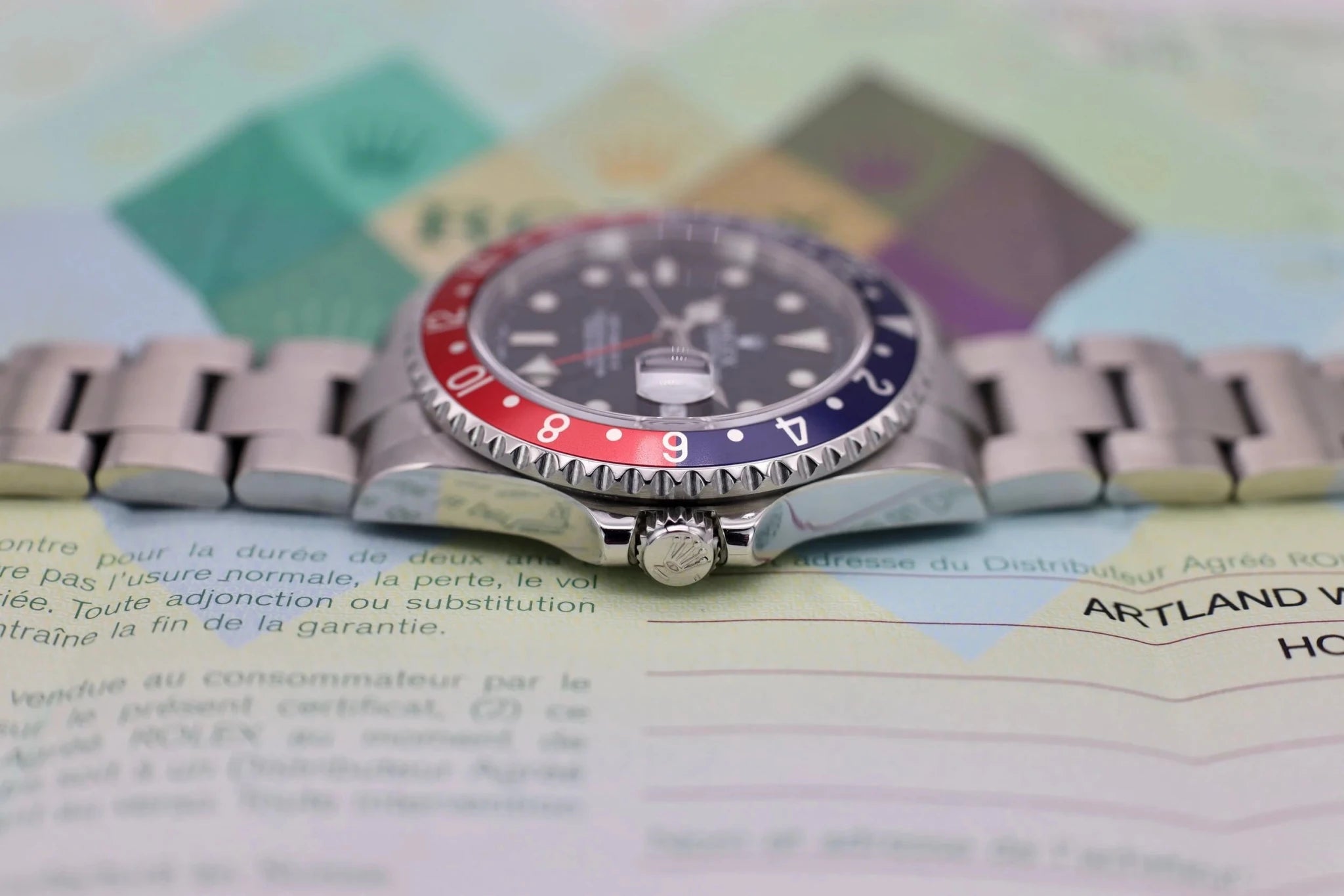 2005 Rolex GMT Master II Ref. 16710 Pepsi | Papers - Sierra Time Co