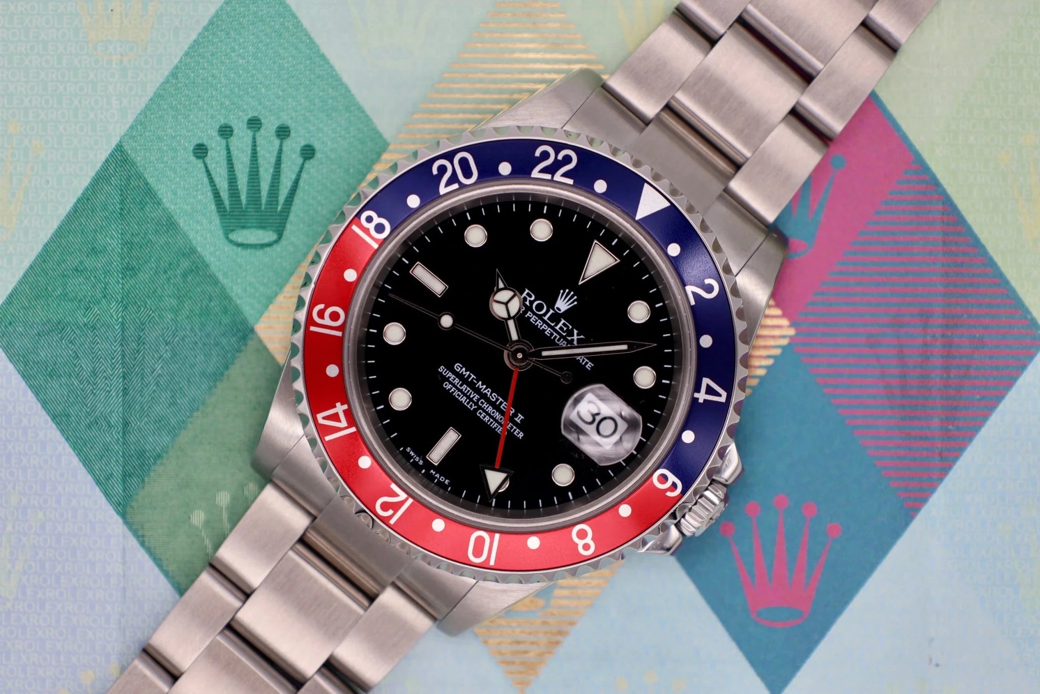 2005 Rolex GMT Master II Ref. 16710 Pepsi | Papers - Sierra Time Co