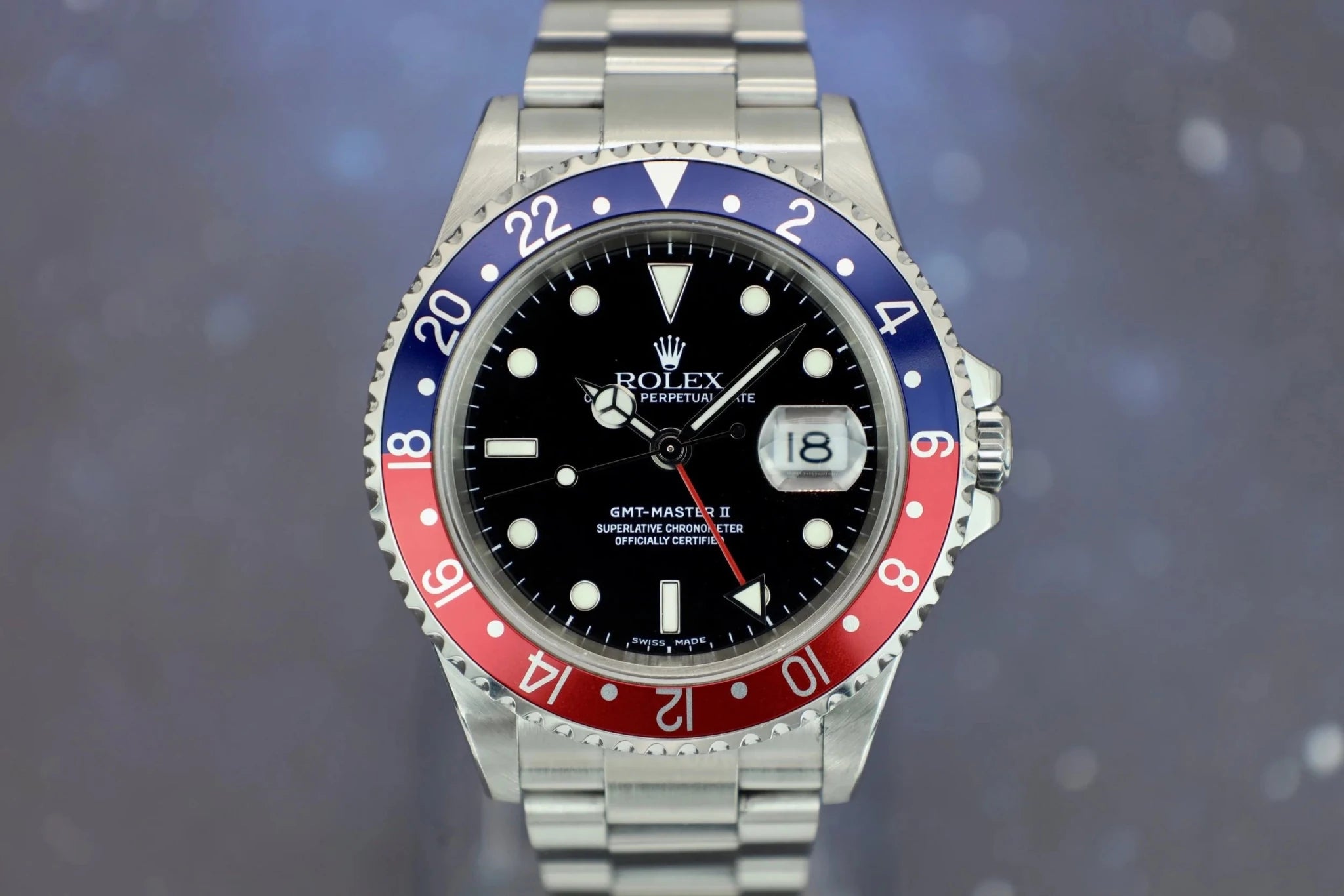 2005 Rolex GMT Master II Ref. 16710 Pepsi | Unpolished | Papers - Sierra Time Co