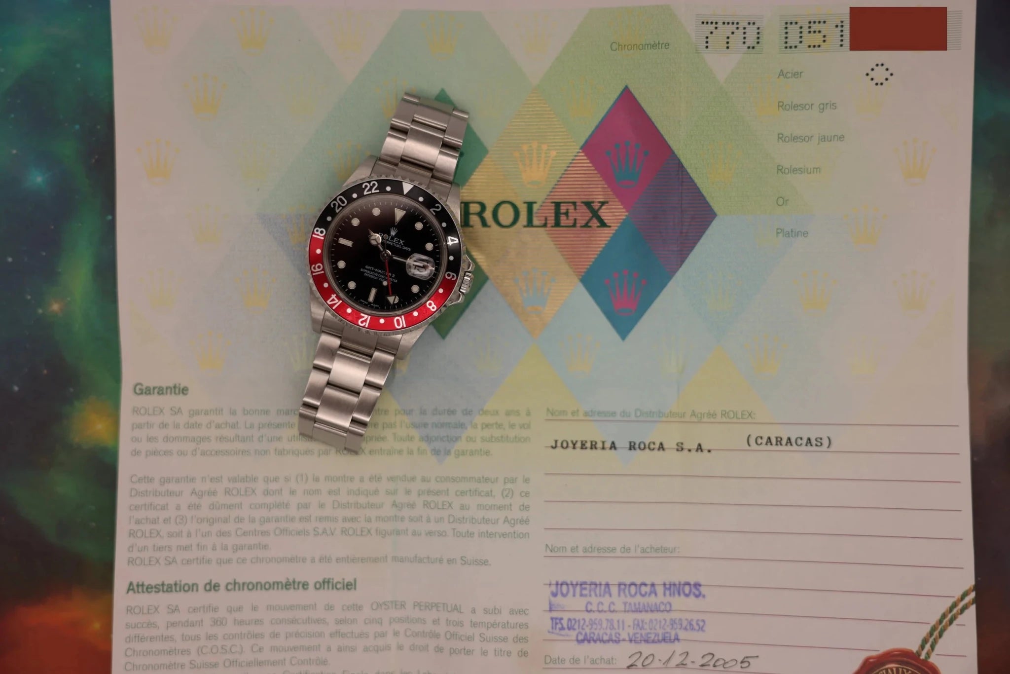 2005 Rolex GMT Master II Ref. 16710 | Unpolished | Papers - Sierra Time Co