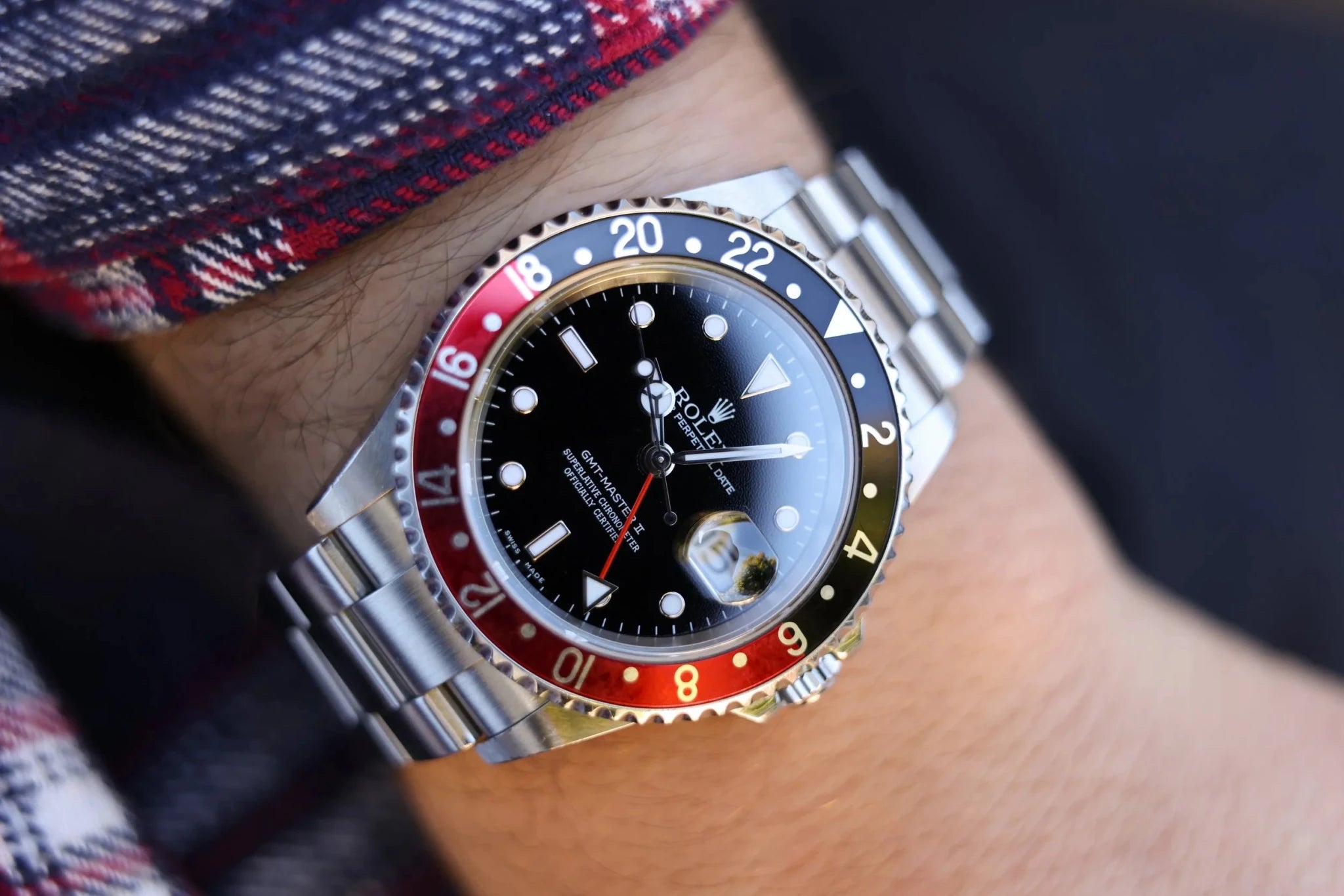 2005 Rolex GMT Master II Ref. 16710 | Unpolished | Papers - Sierra Time Co