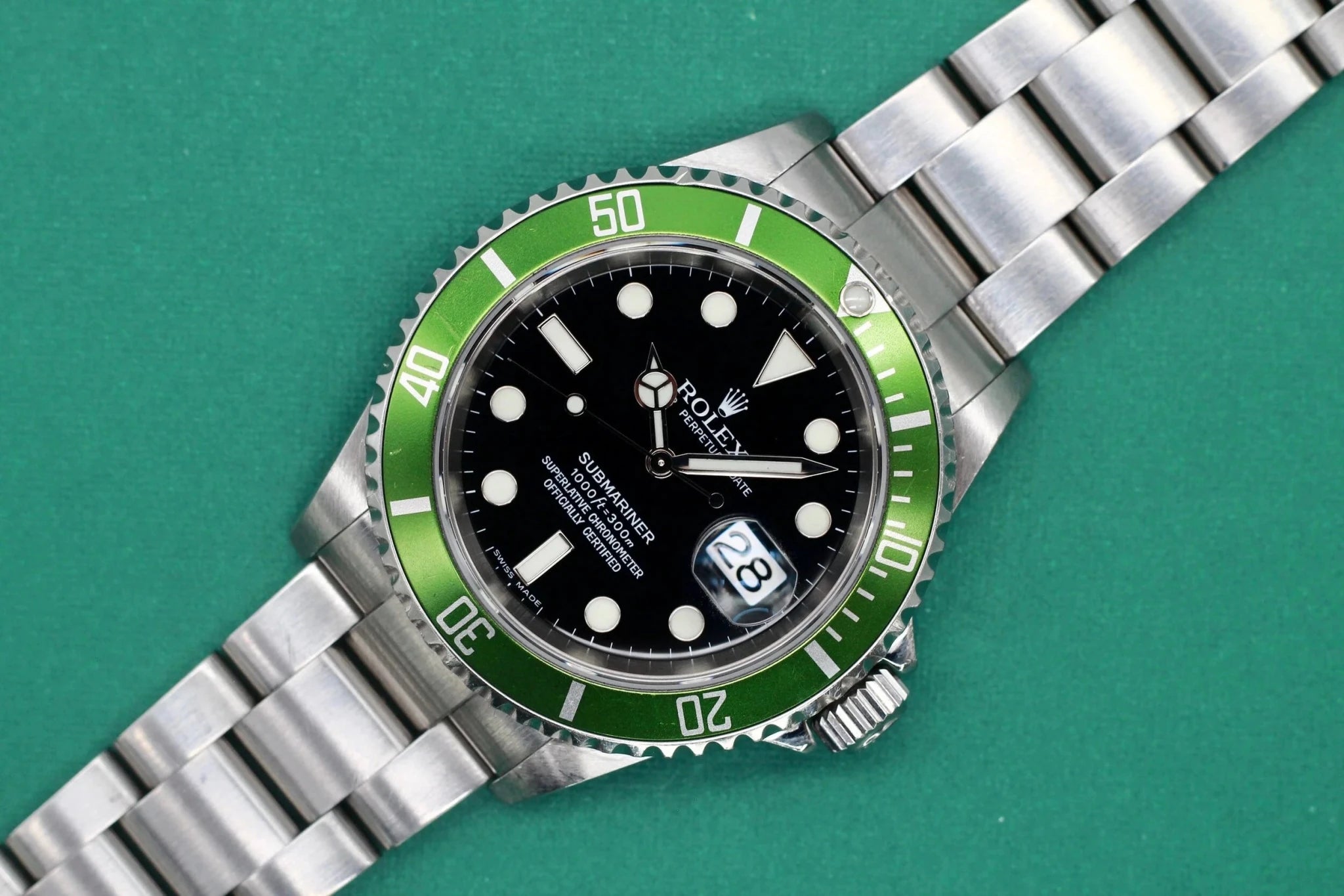 2005 Rolex Submariner Date Ref. 16610LV Kermit | 2021 Service - Sierra Time Co