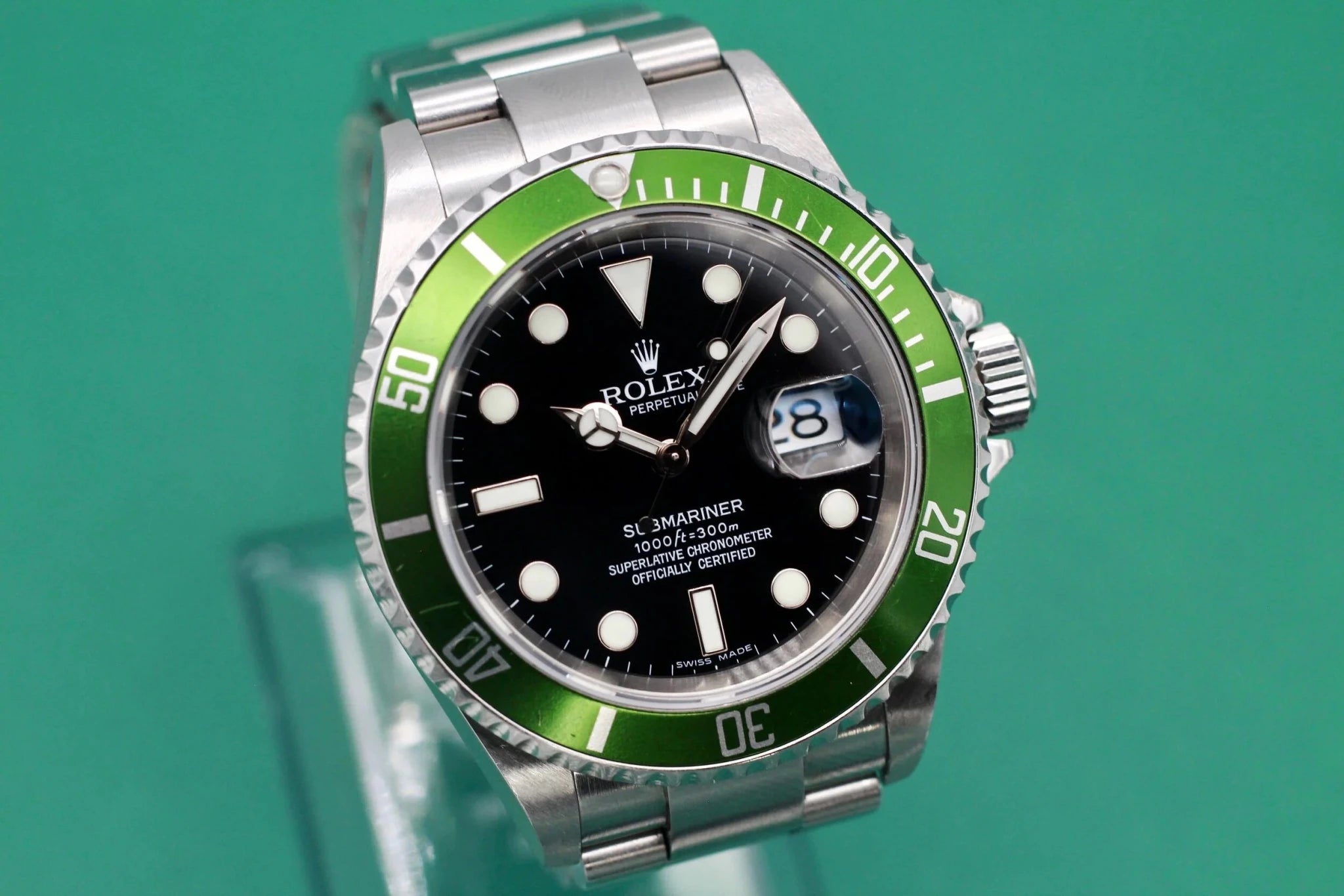 2005 Rolex Submariner Date Ref. 16610LV Kermit | 2021 Service - Sierra Time Co