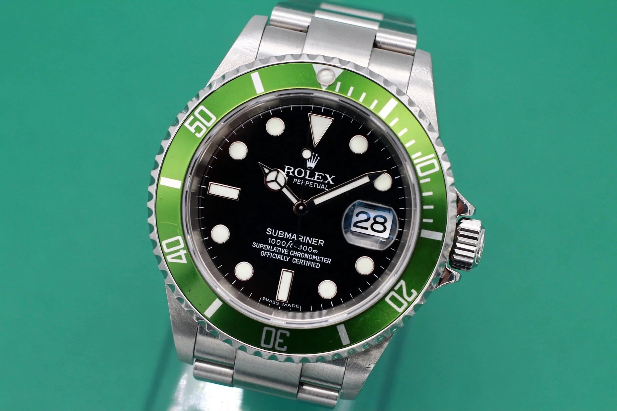 2005 Rolex Submariner Date Ref. 16610LV Kermit | 2021 Service - Sierra Time Co