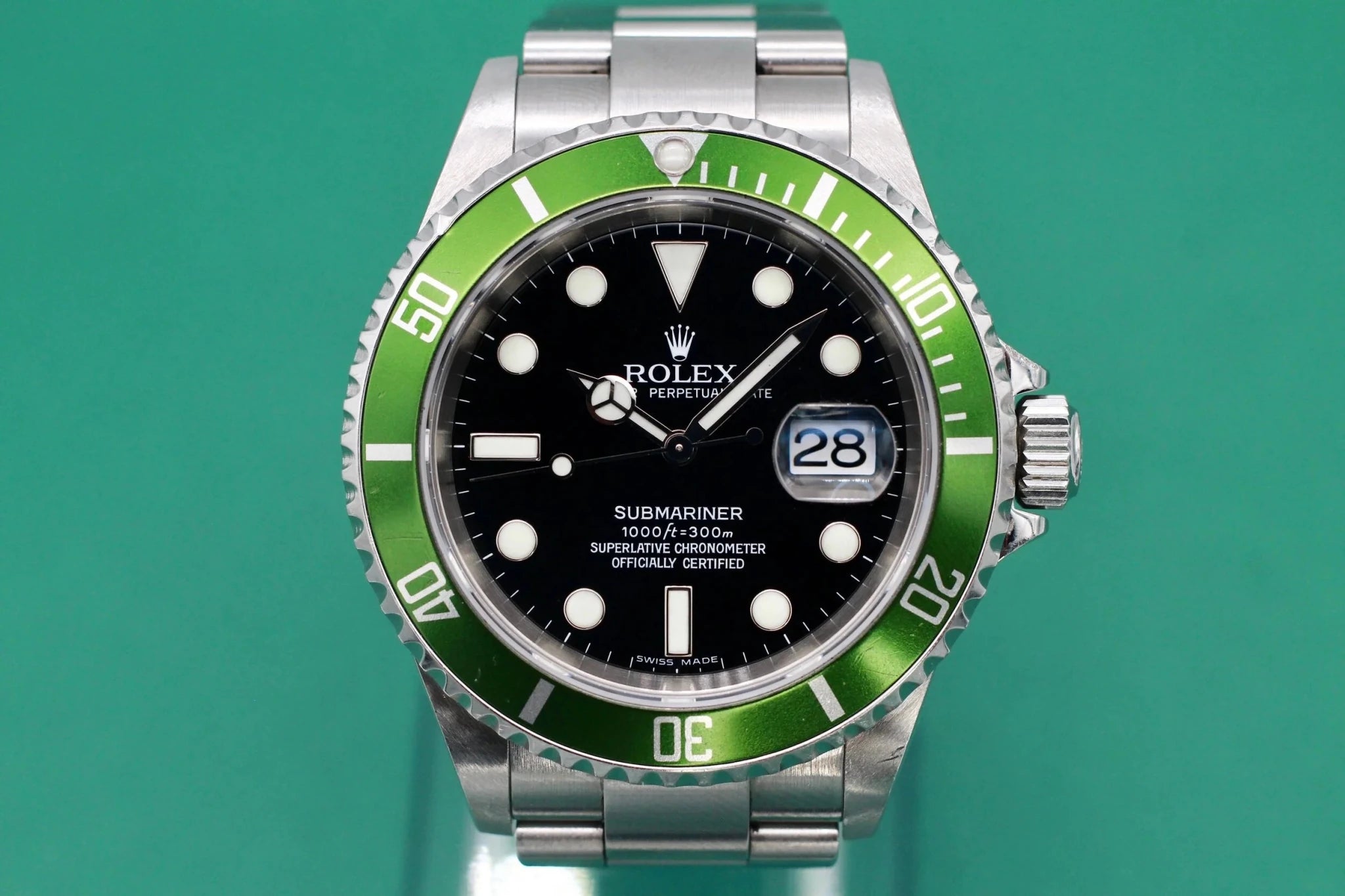 2005 Rolex Submariner Date Ref. 16610LV Kermit | 2021 Service - Sierra Time Co