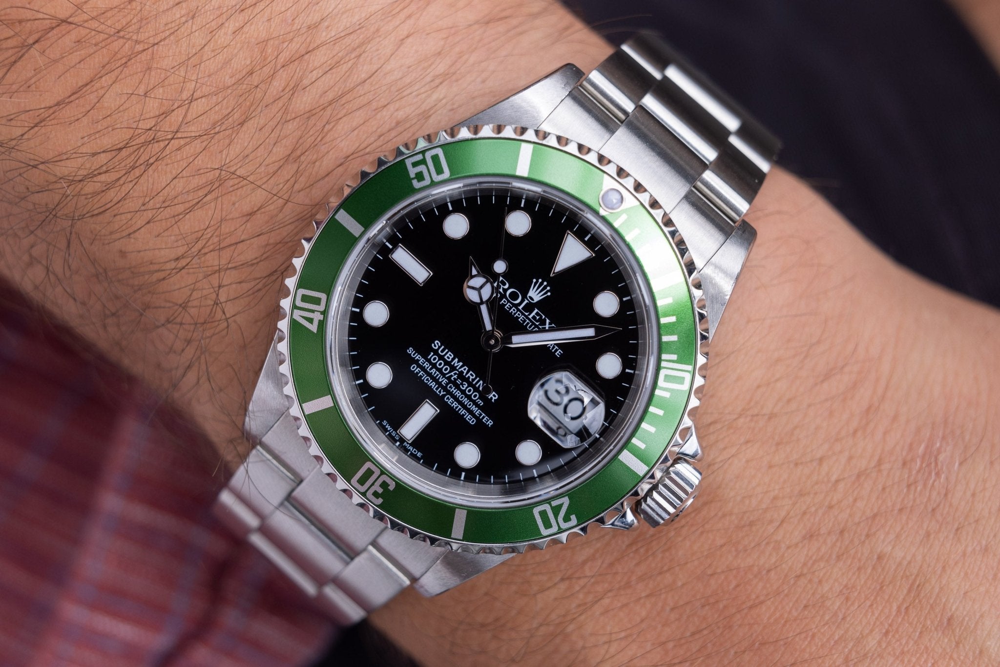 2005 Rolex Submariner Date Ref. 16610LV Kermit | Box and Papers - Sierra Time Co