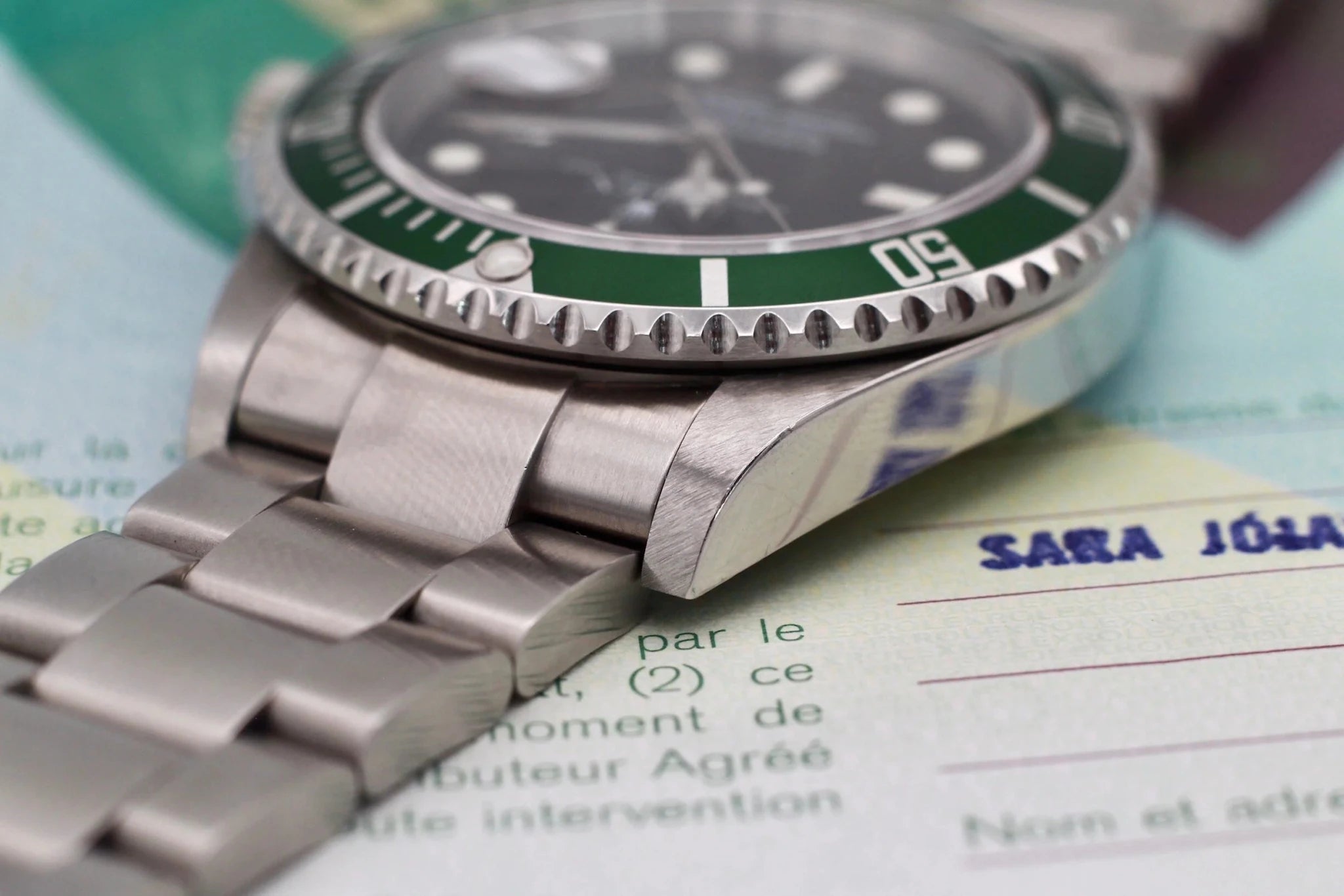 2005 Rolex Submariner Date Ref. 16610LV Kermit | Box and Papers - Sierra Time Co
