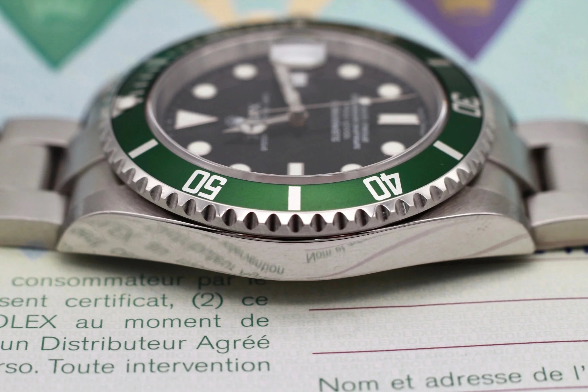 2005 Rolex Submariner Date Ref. 16610LV Kermit | Box and Papers - Sierra Time Co