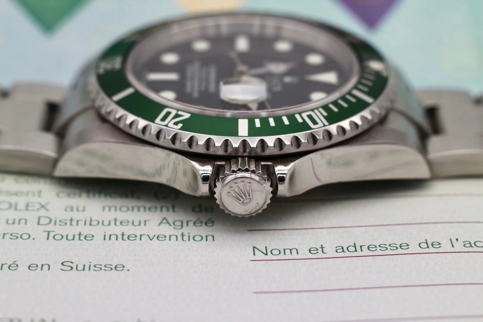 2005 Rolex Submariner Date Ref. 16610LV Kermit | Box and Papers - Sierra Time Co