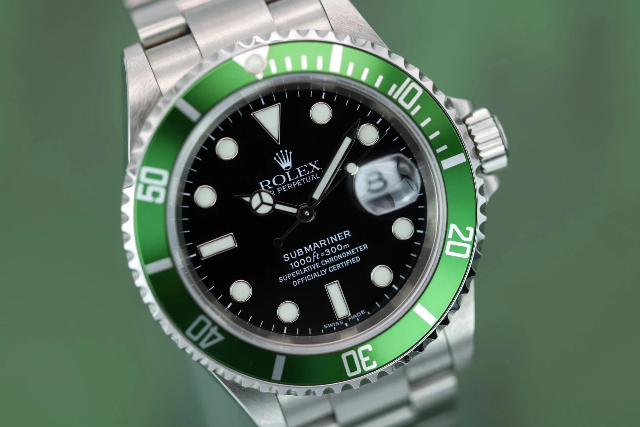2005 Rolex Submariner Ref. 16610LV Kermit | Like New | Box and Papers - Sierra Time Co