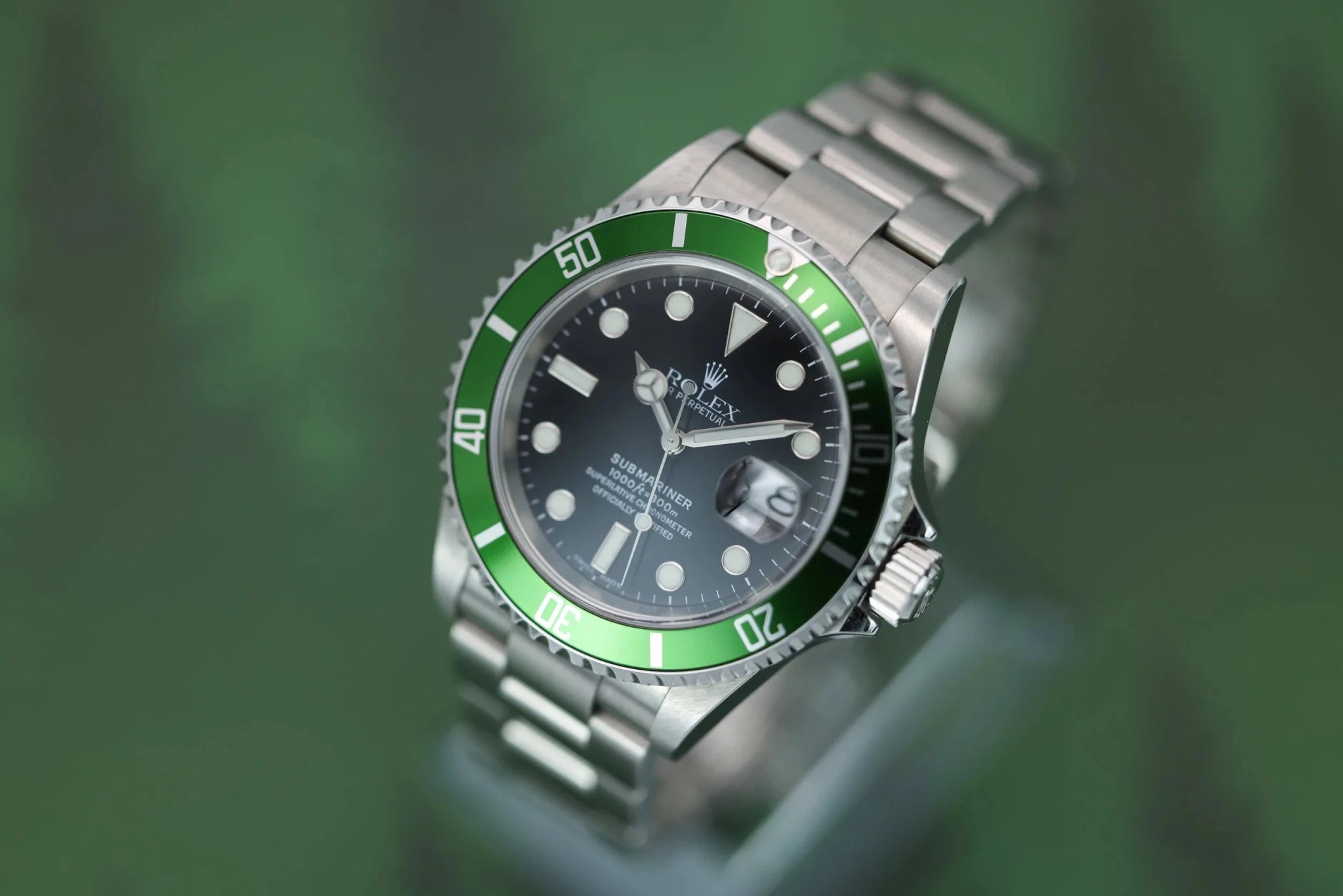 2005 Rolex Submariner Ref. 16610LV Kermit | Like New | Box and Papers - Sierra Time Co