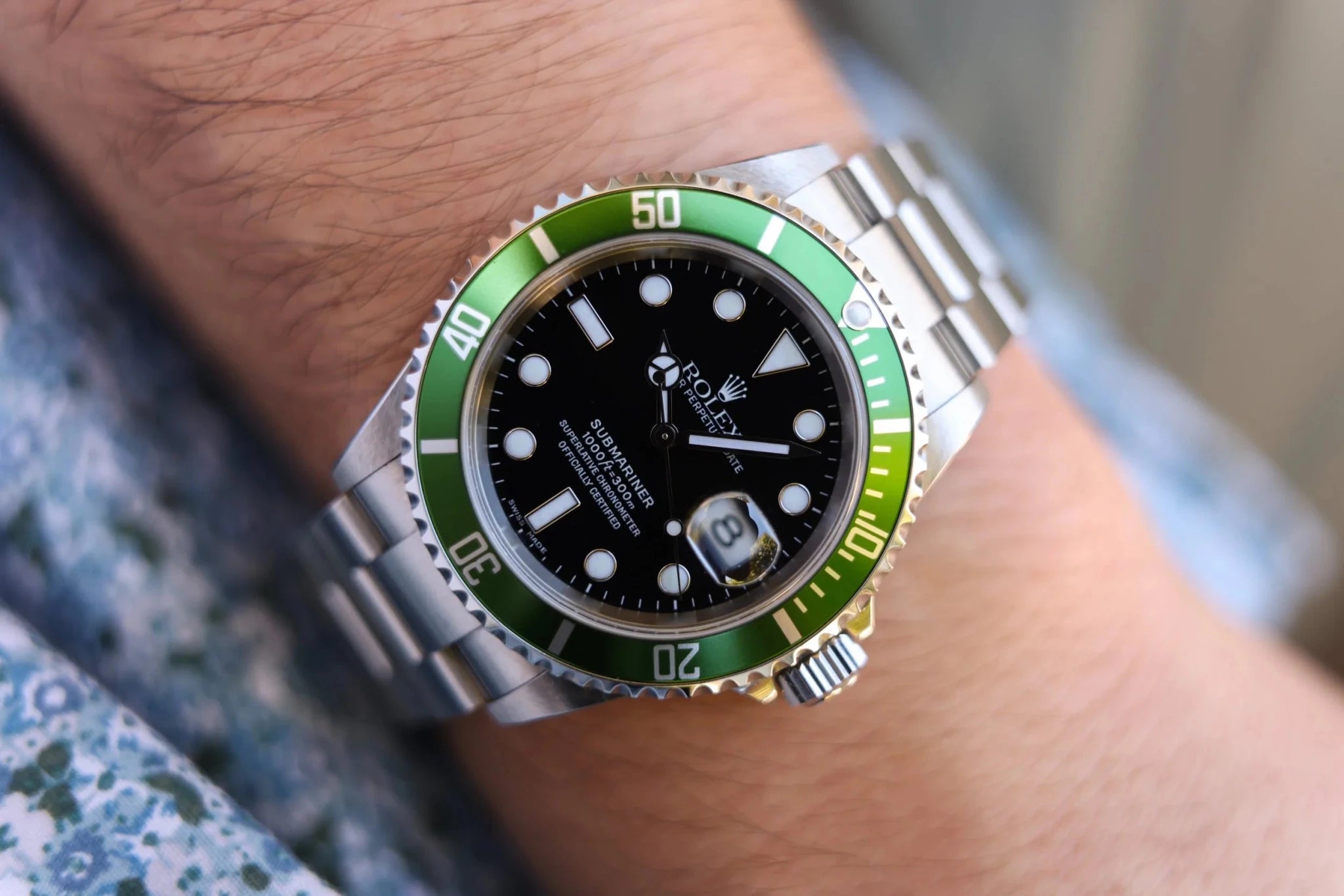 2005 Rolex Submariner Ref. 16610LV Kermit | Like New | Box and Papers - Sierra Time Co