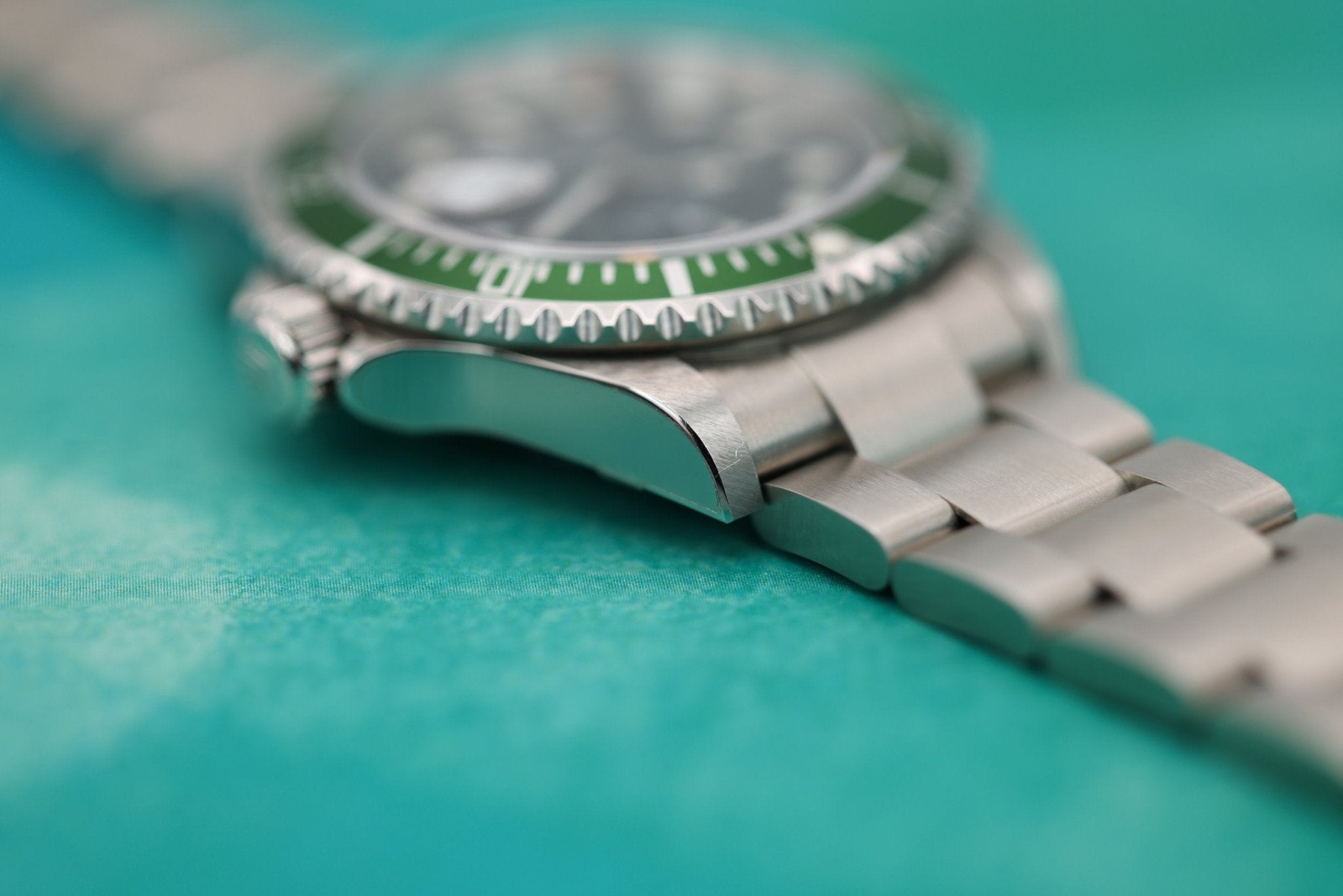 2005 Rolex Submariner Ref. 16610LV Kermit | NOS | Stickers | Box and Papers - Sierra Time Co