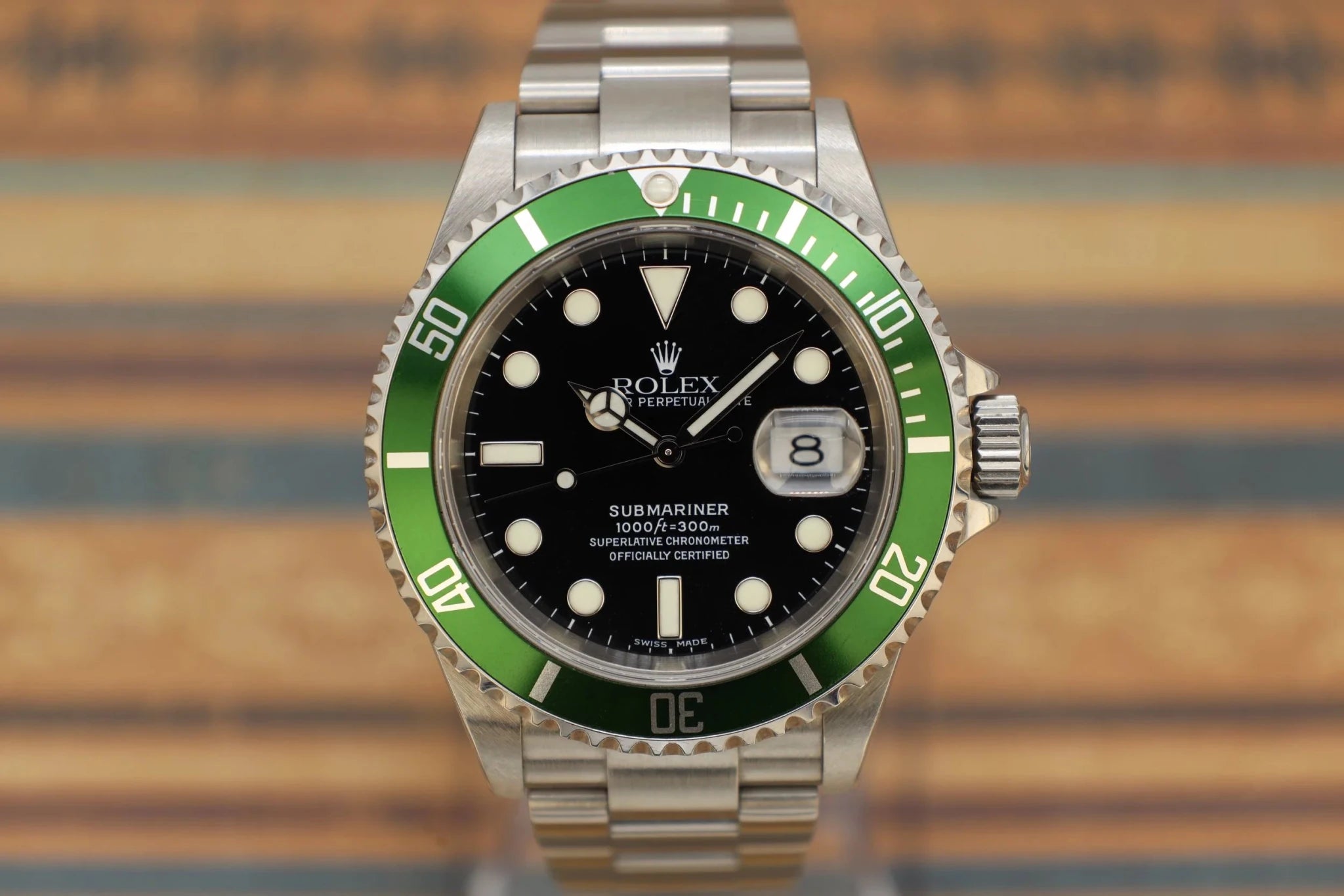 2005 Rolex Submariner Ref. 16610LV Kermit | Unpolished - Sierra Time Co
