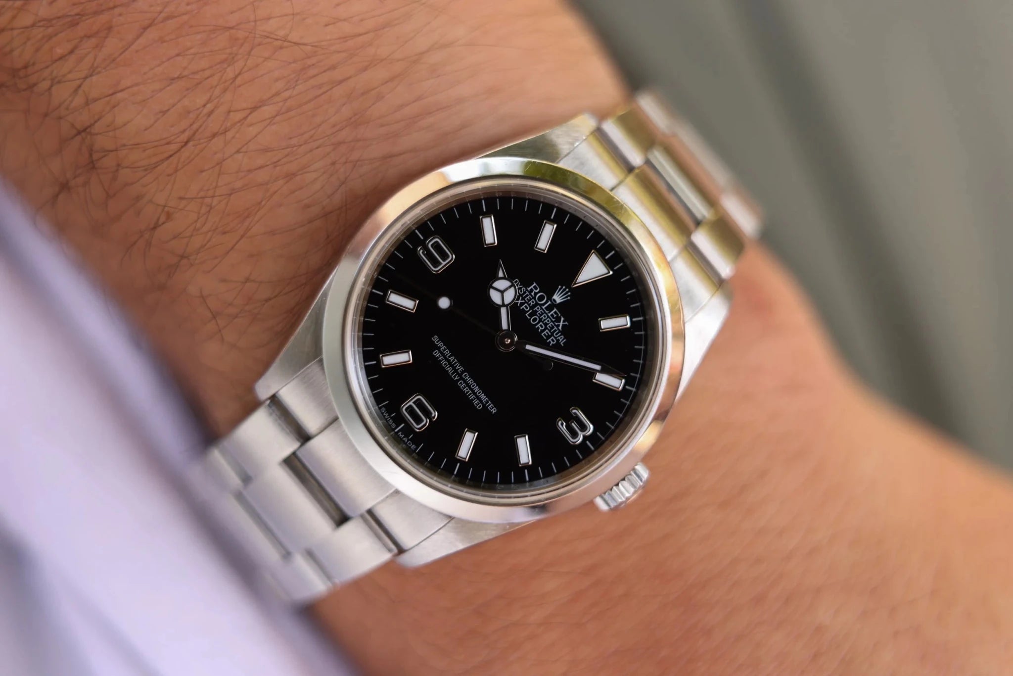 2006 Rolex Explorer I Ref. 114270 | Engraved Rehaut - Sierra Time Co
