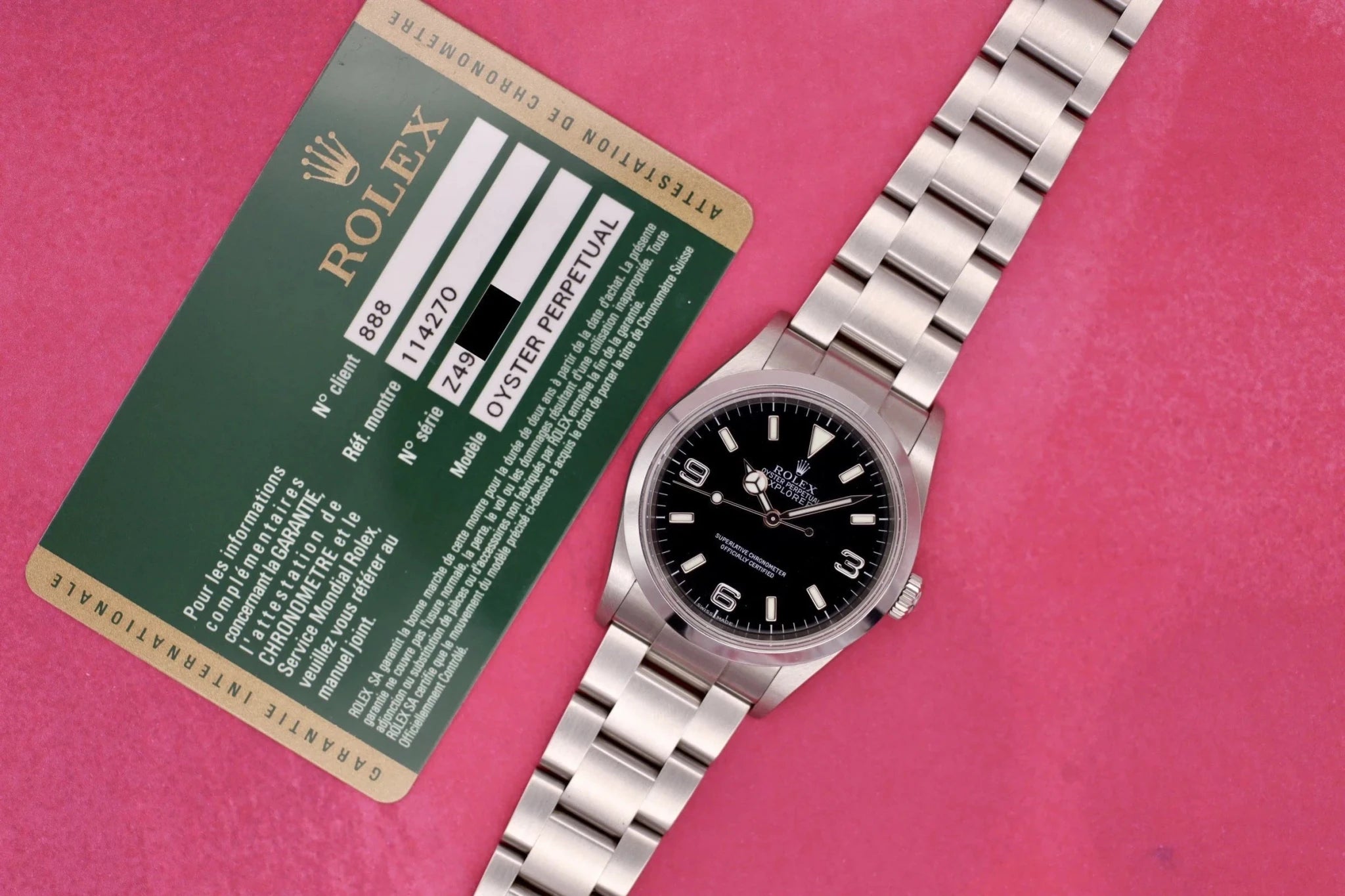 2006 Rolex Explorer I Ref. 114270 | Papers - Sierra Time Co