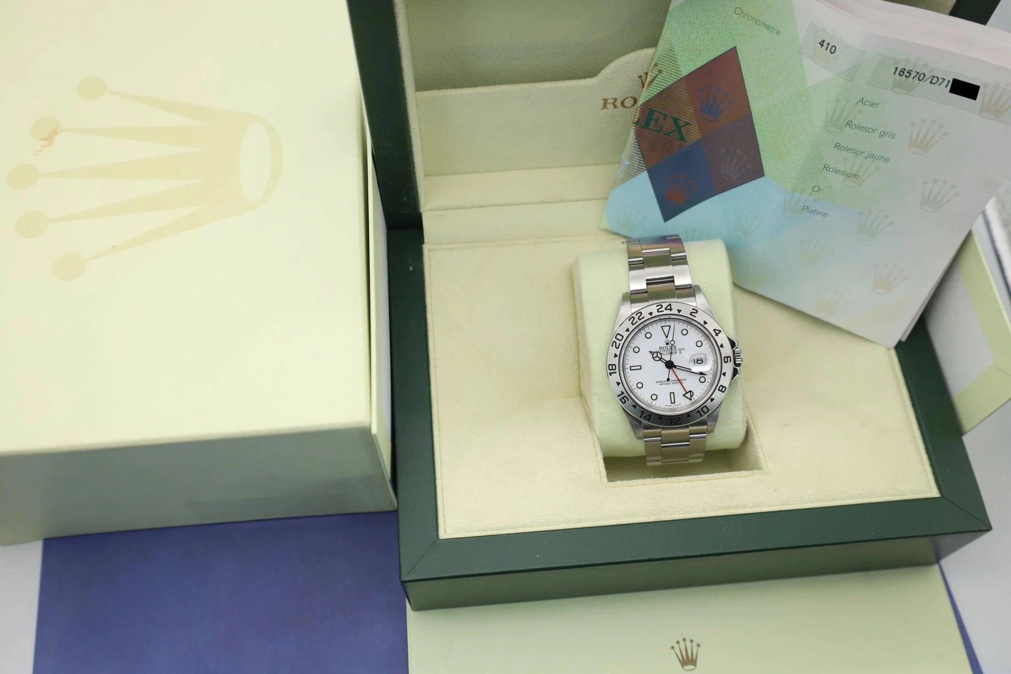 2006 Rolex Explorer II Ref. 16570 Polar | Box and Papers - Sierra Time Co