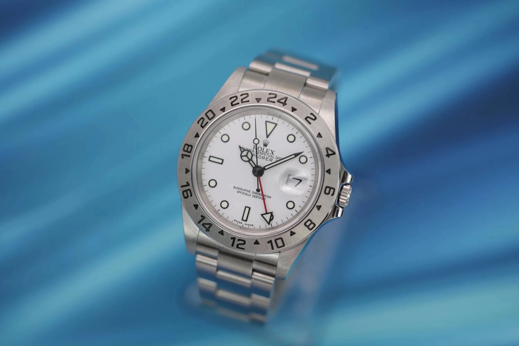 2006 Rolex Explorer II Ref. 167570 Polar | No-Holes Case - Sierra Time Co
