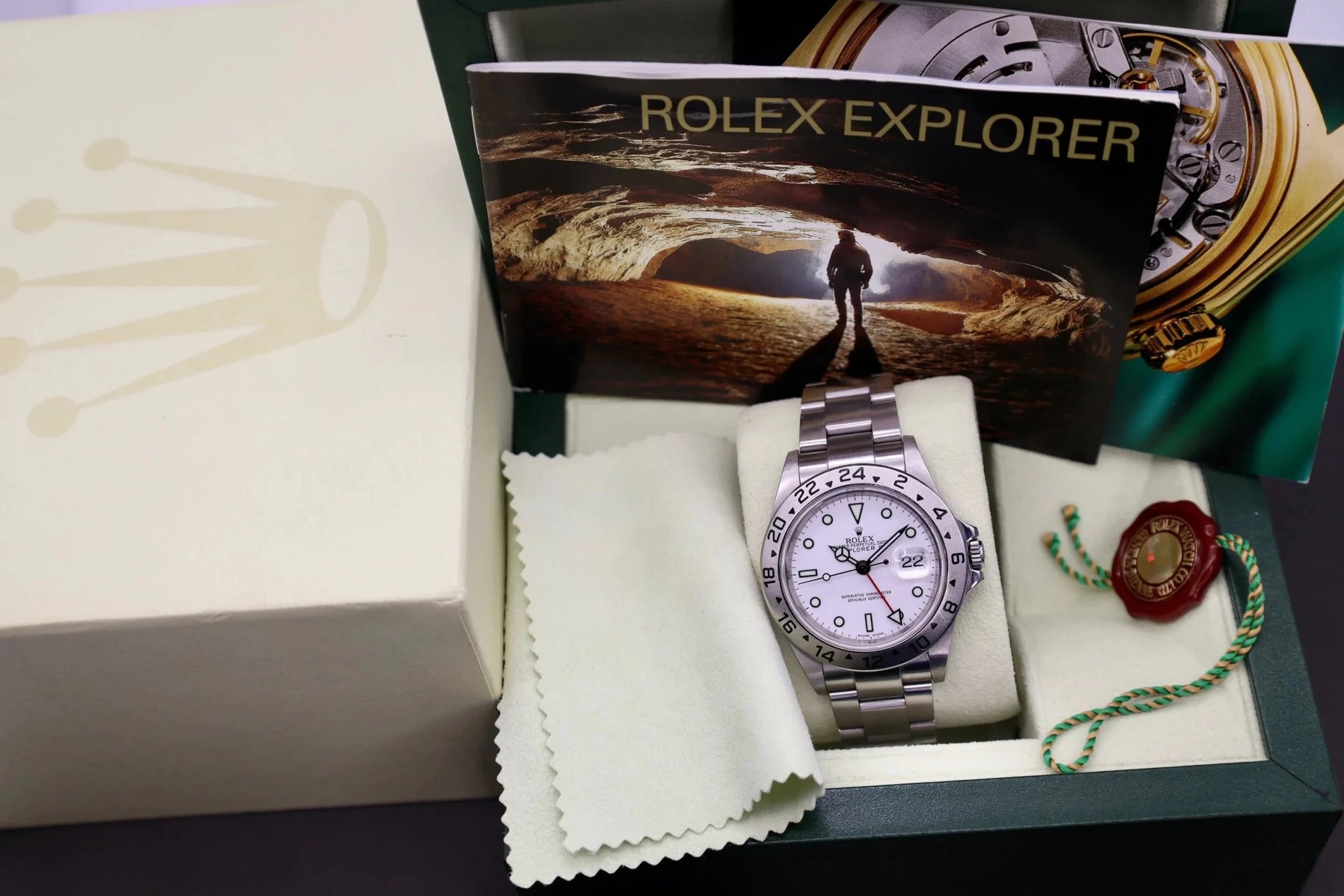 2006 Rolex Explorer ll Ref. 16570 Polar | Box and Booklets - Sierra Time Co