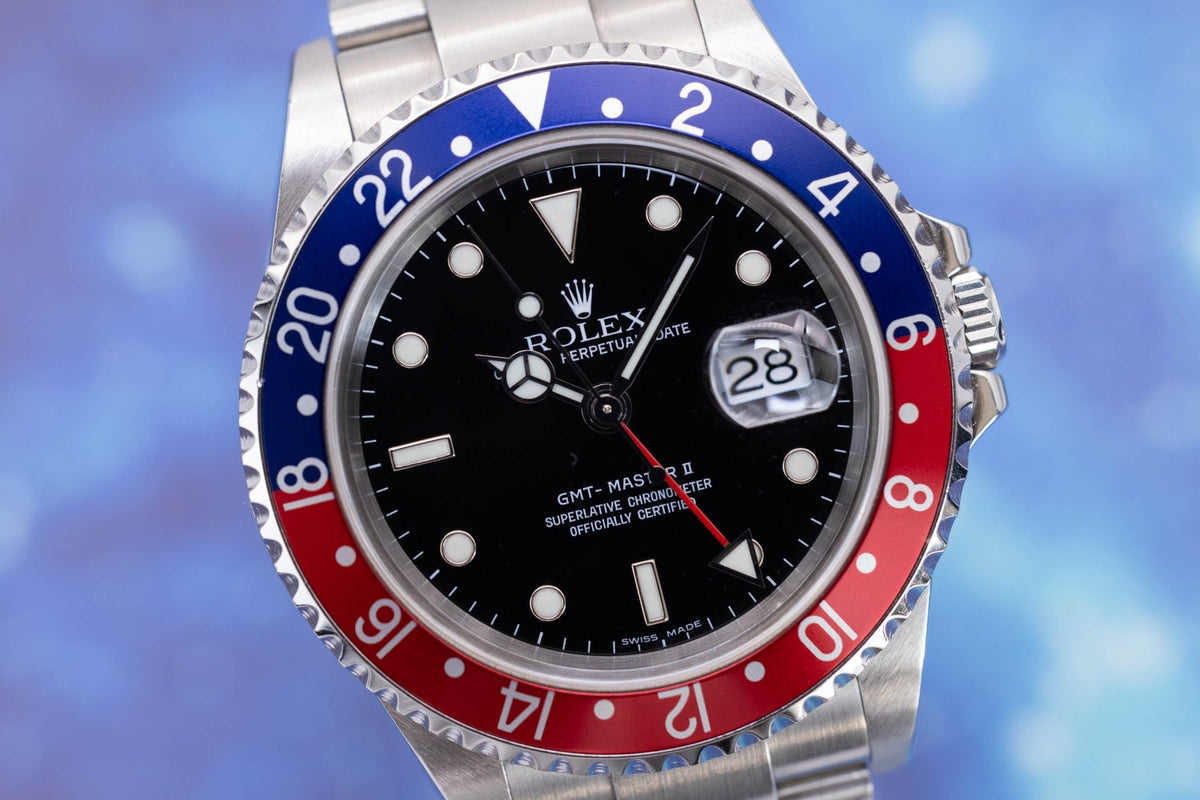 2006 Rolex GMT Master II Ref. 16710 Pepsi | Box and Papers - Sierra Time Co