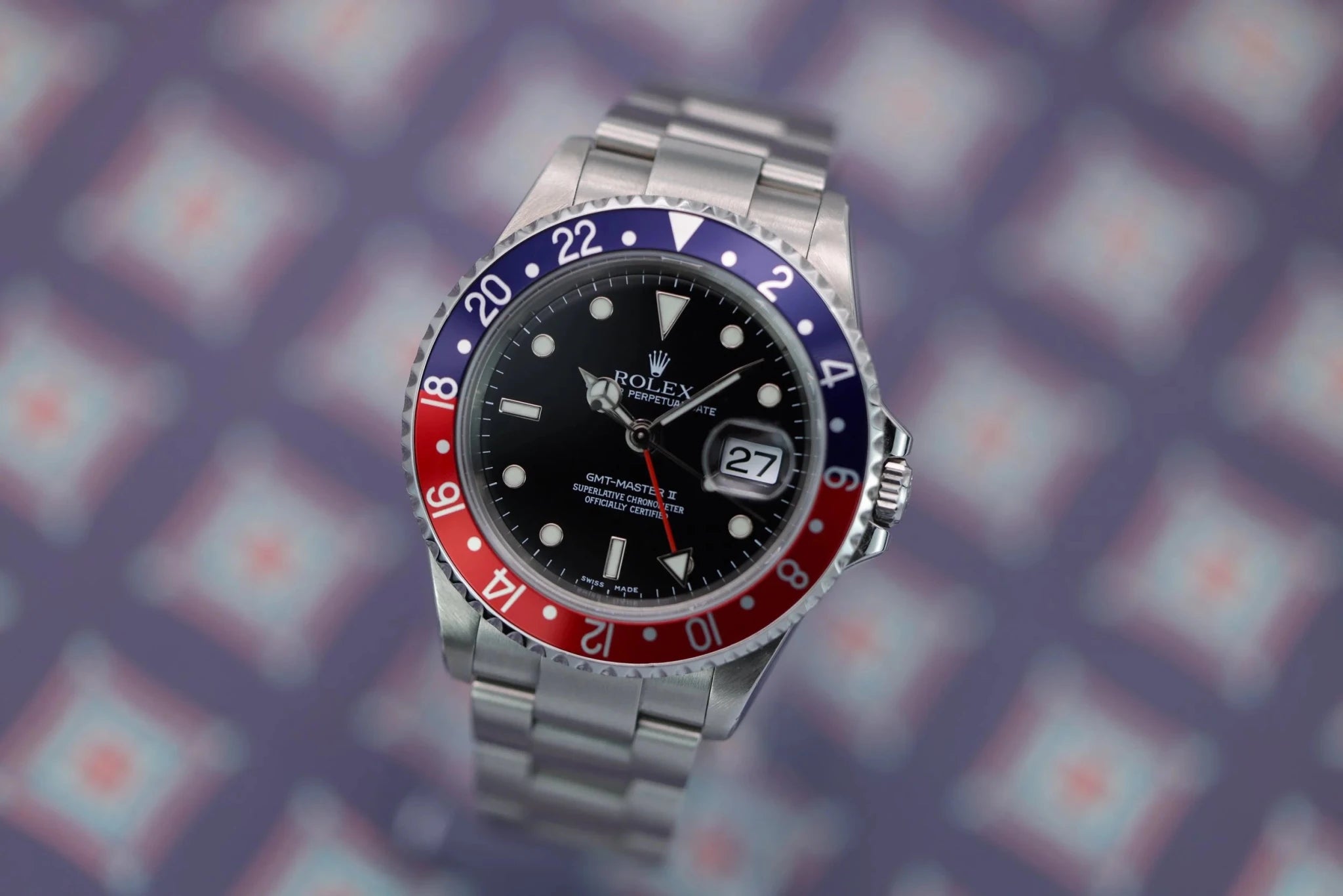 2006 Rolex GMT Master II Ref. 16710 Pepsi | No-Holes Case - Sierra Time Co
