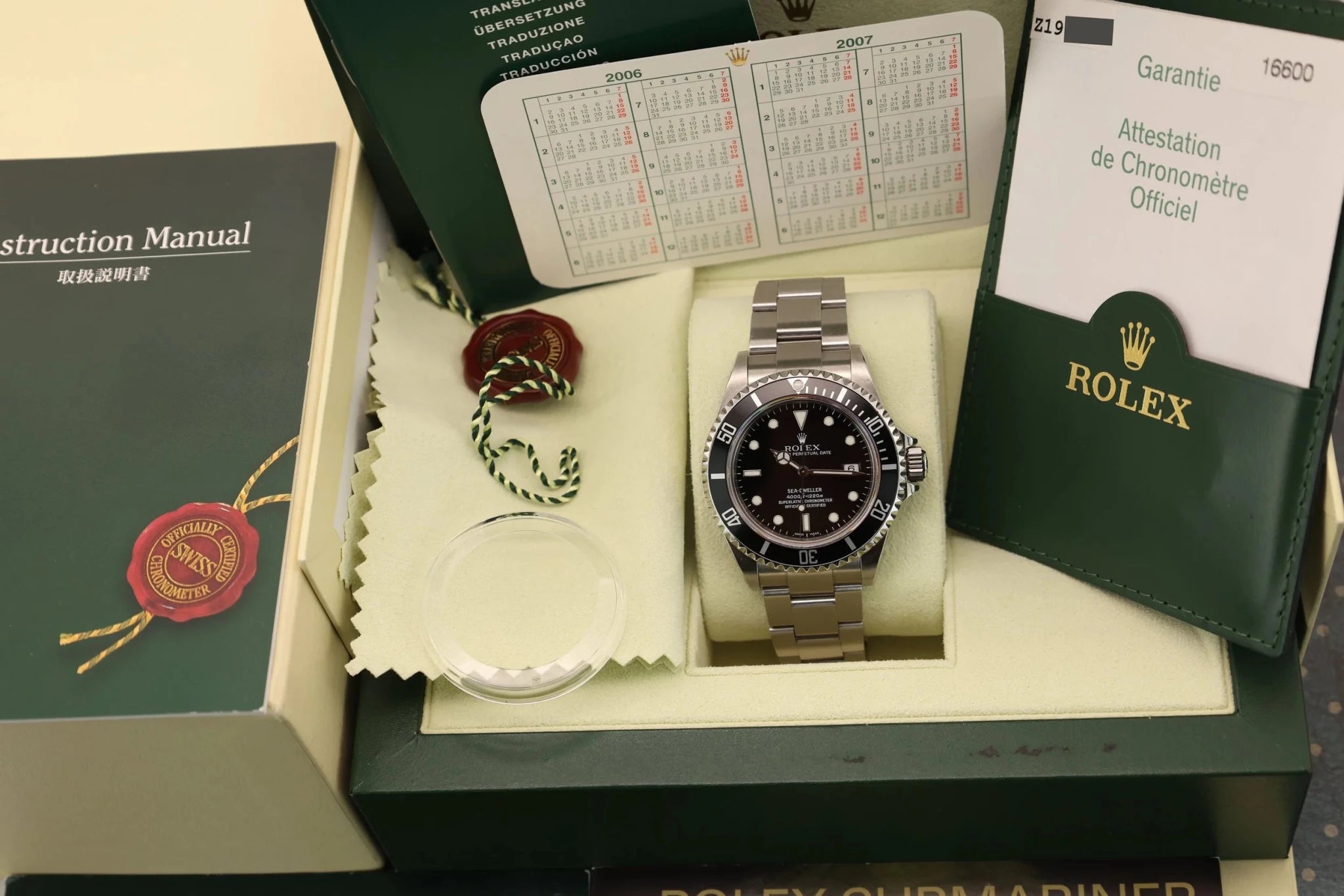 2006 Rolex Sea-Dweller Ref. 16600 | Box and Papers - Sierra Time Co