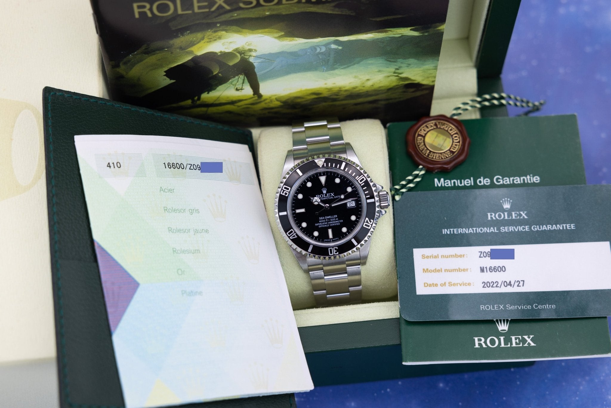 2006 Rolex Sea-Dweller Ref. 16600 | Box and Papers | RSC Card - Sierra Time Co