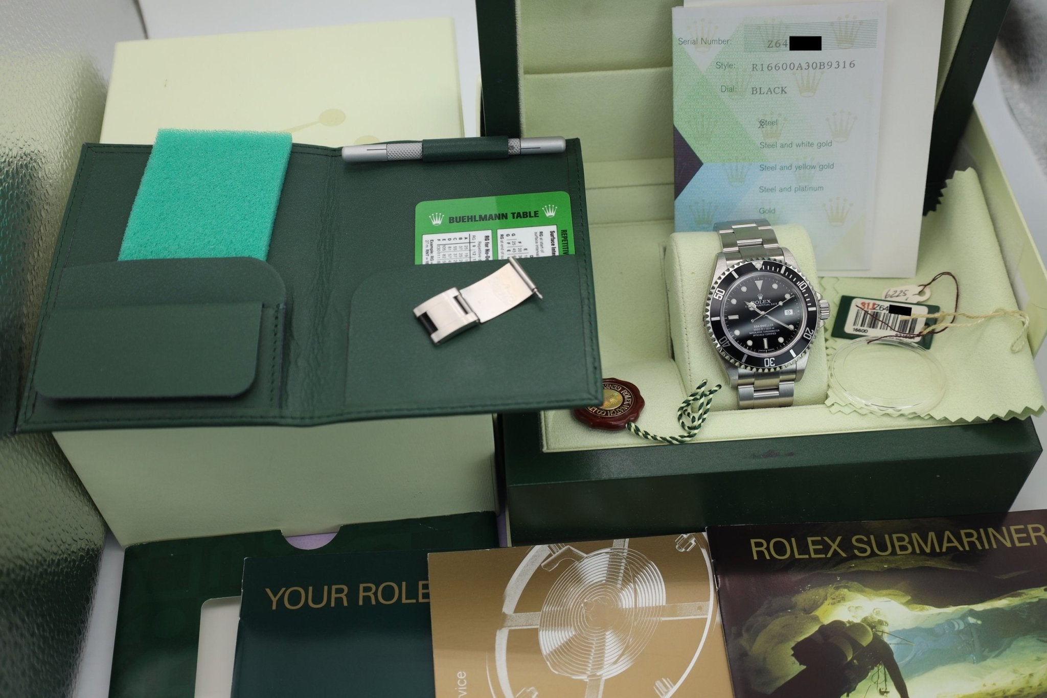2006 Rolex Sea Dweller Ref. 16600 | NOS | Full Set - Sierra Time Co