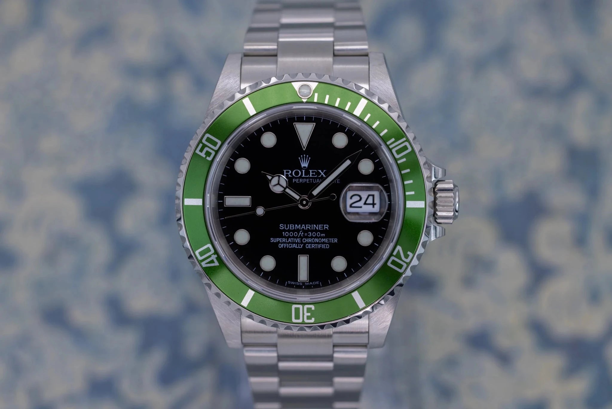 2006 Rolex Submariner Date Ref. 16610LV Kermit | 2019 RSC Card | Box - Sierra Time Co