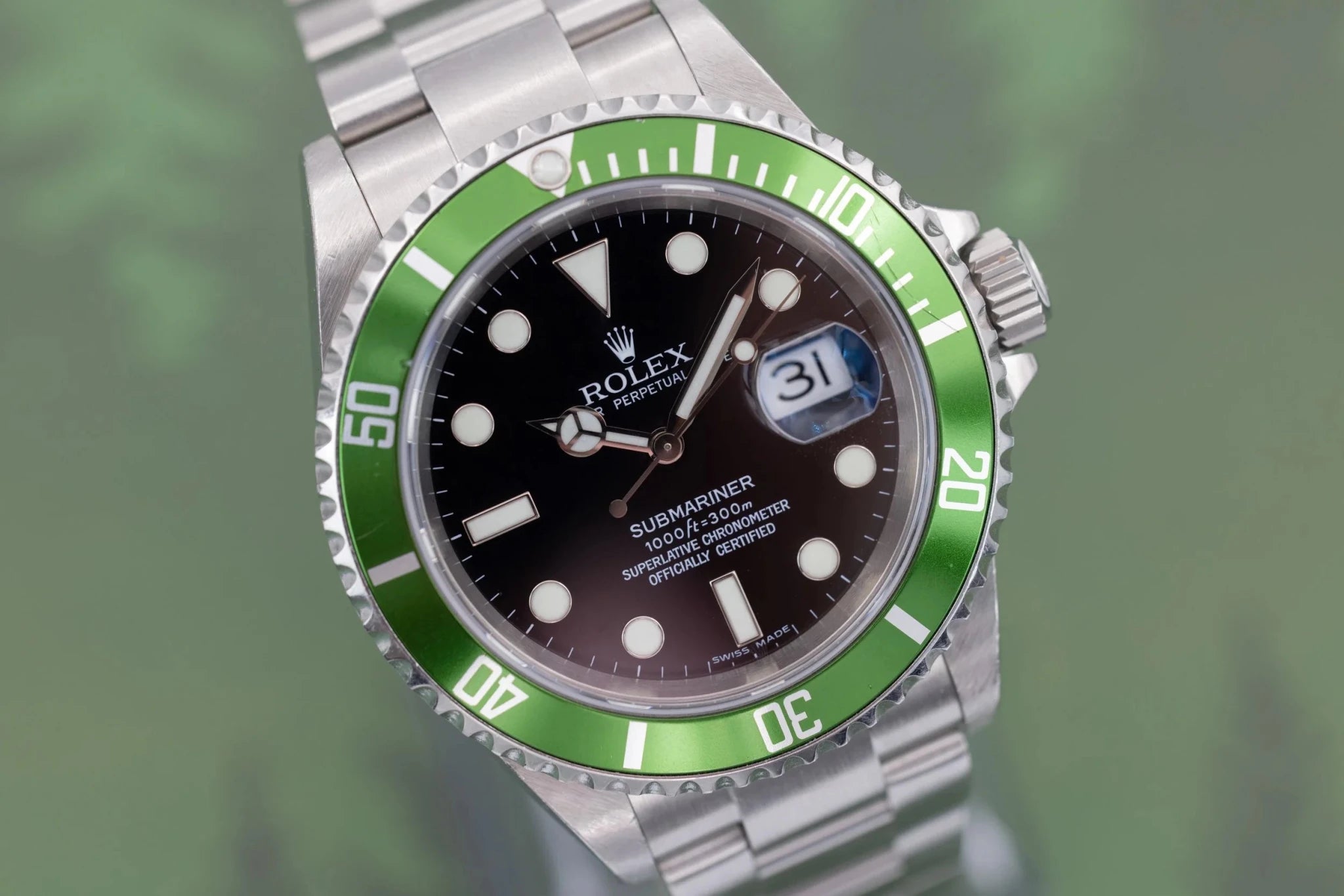 2006 Rolex Submariner Date Ref. 16610LV Kermit | 2021 RSC Card - Sierra Time Co