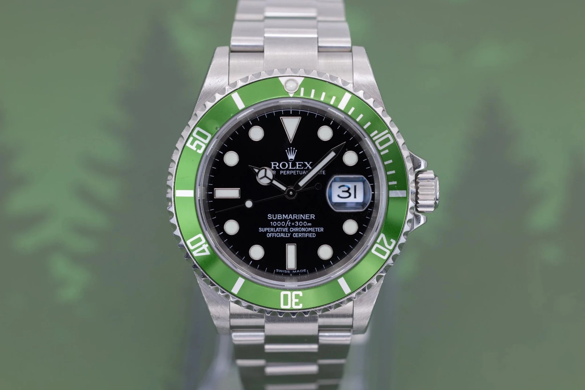 2006 Rolex Submariner Date Ref. 16610LV Kermit | 2021 RSC Card - Sierra Time Co