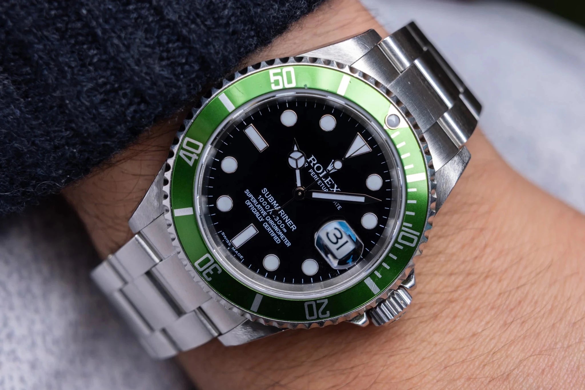 2006 Rolex Submariner Date Ref. 16610LV Kermit | 2021 RSC Card - Sierra Time Co