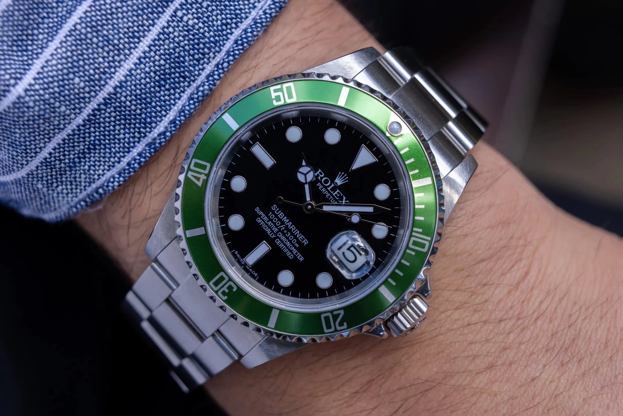 2006 Rolex Submariner Date Ref. 16610LV Kermit | 2026 RSC Service | Box and Papers - Sierra Time Co