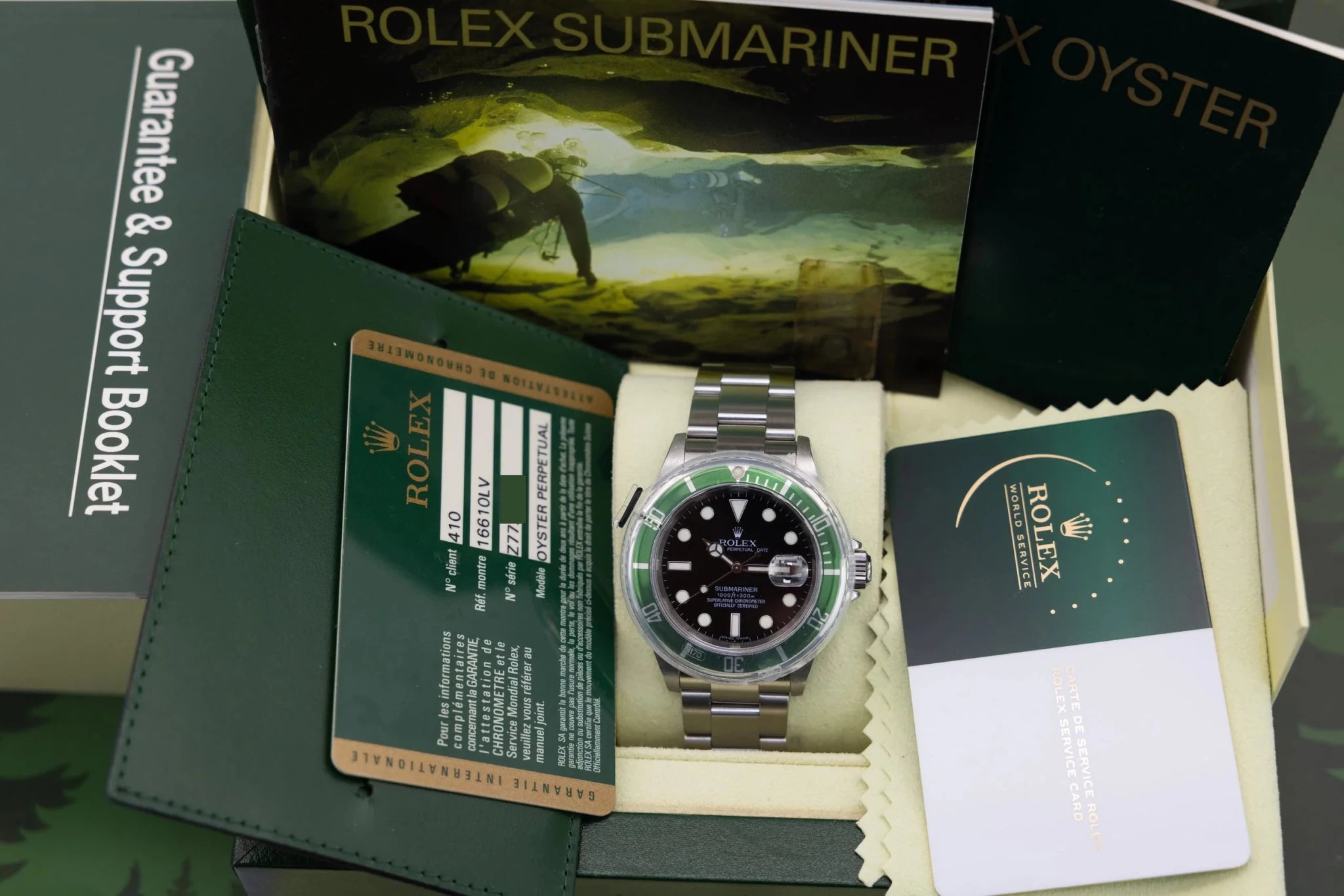 2006 Rolex Submariner Date Ref. 16610LV Kermit | 2026 RSC Service | Box and Papers - Sierra Time Co