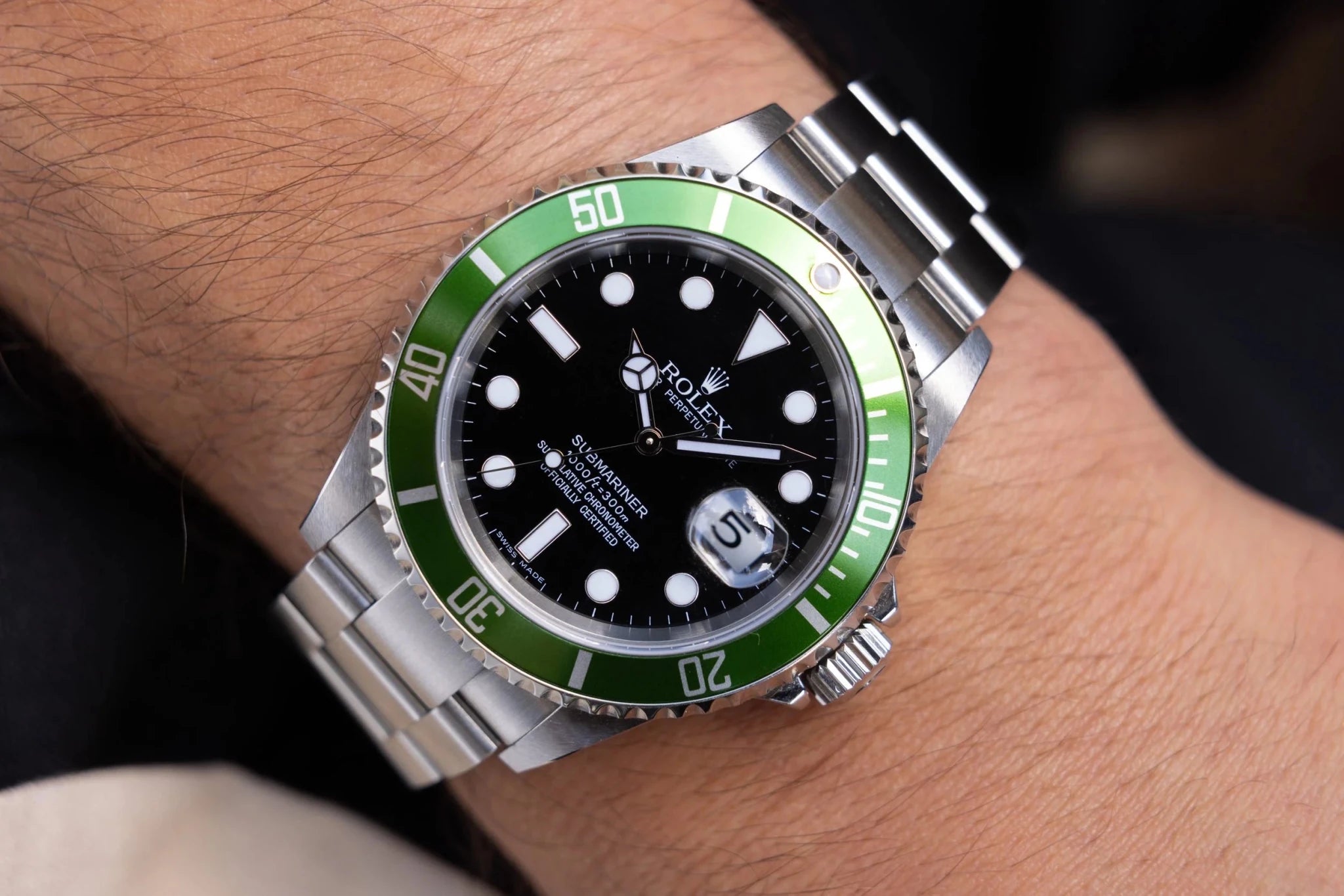 2006 Rolex Submariner Date Ref. 16610LV Kermit | Like New Condition - Sierra Time Co