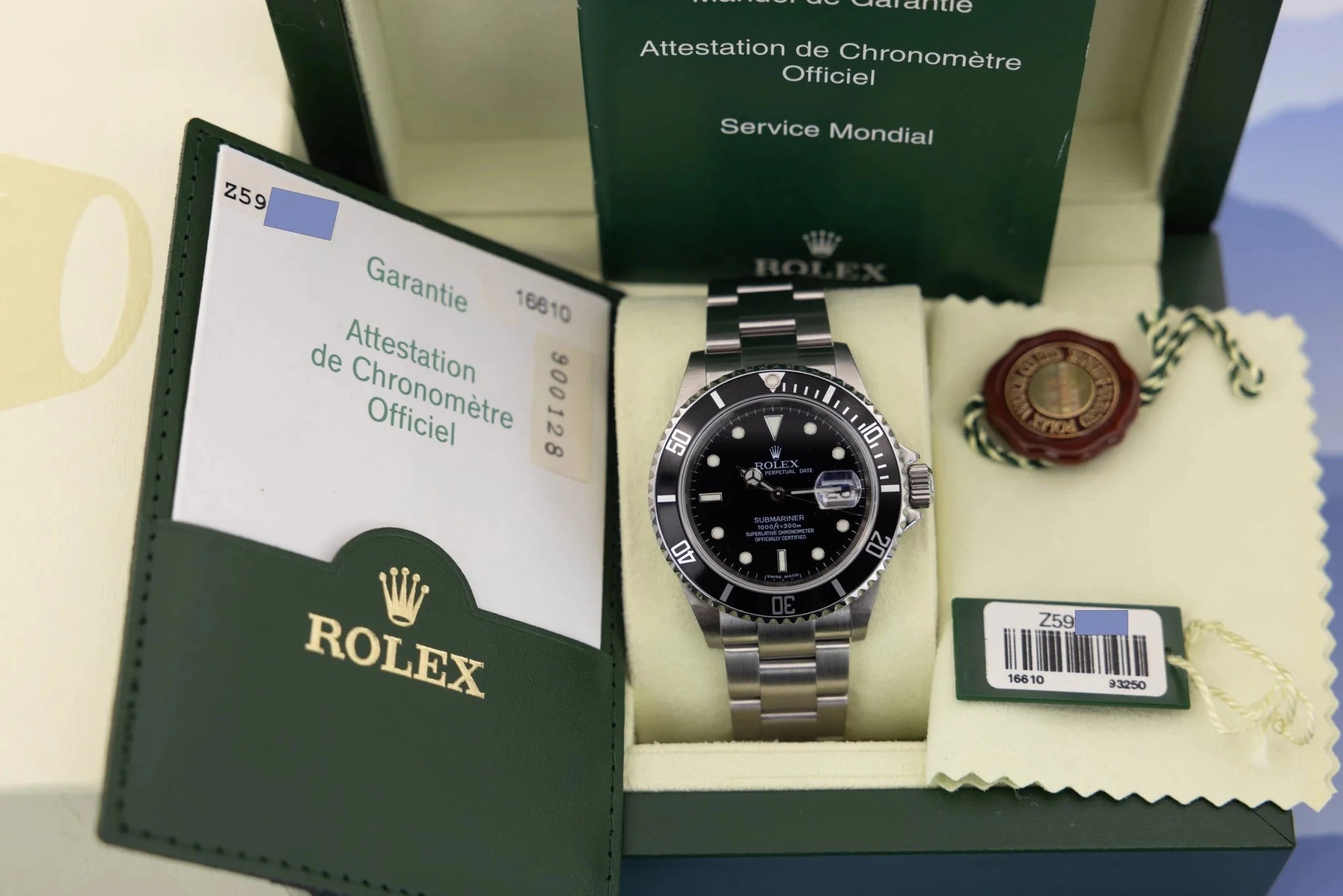 2006 Rolex Submariner Ref. 16610 | No-Holes Case | Full Set - Sierra Time Co