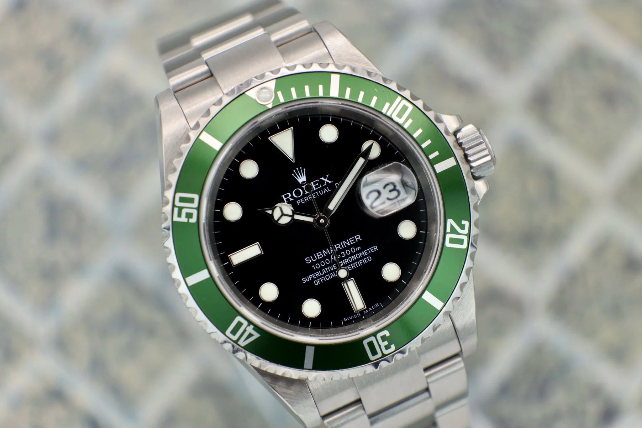 2006 Rolex Submariner Ref. 16610LV Kermit | Box and Papers | Serviced - Sierra Time Co